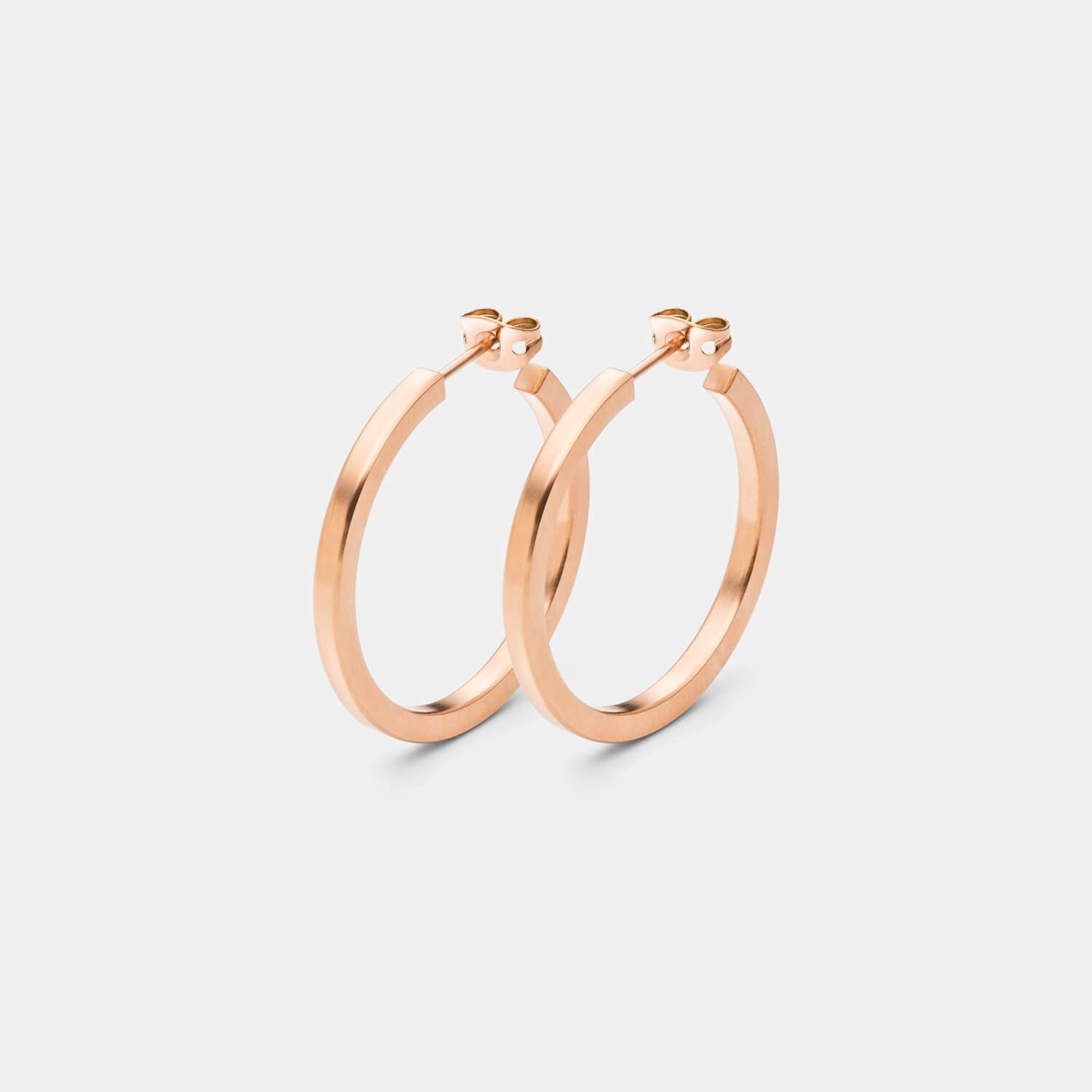 Pure Rosé Creolen (Paar)