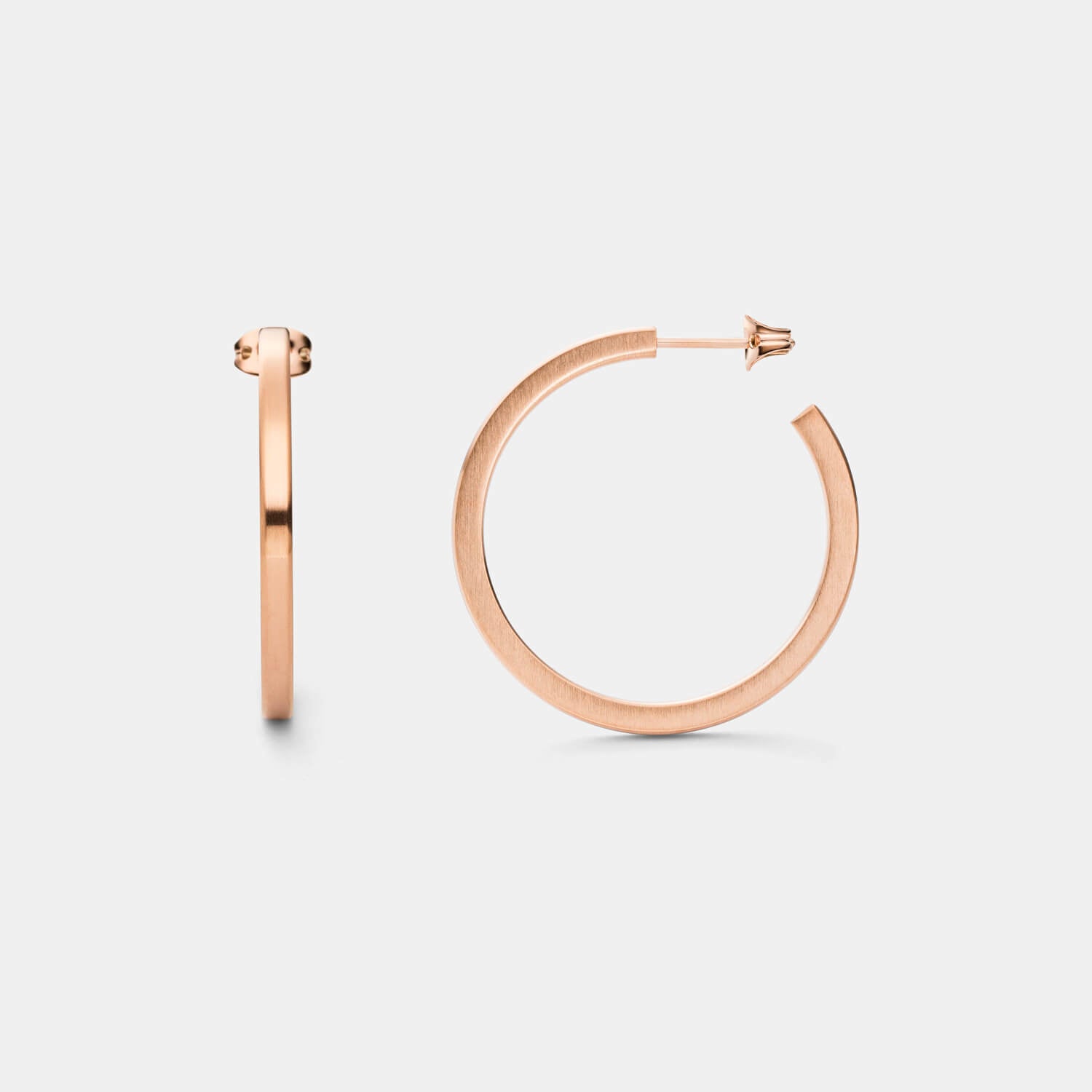 Pure Rosé Creolen (Paar)