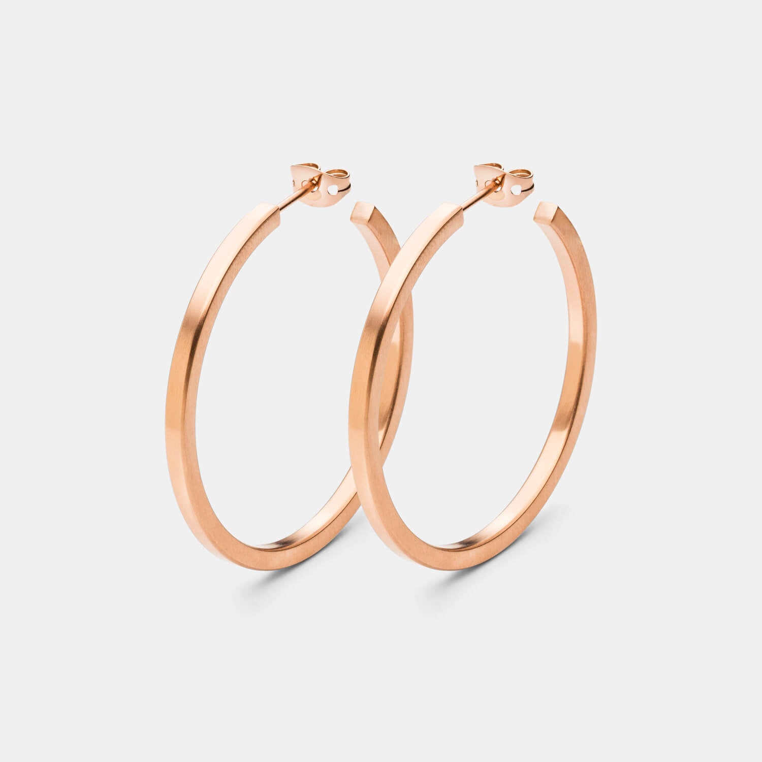 Pure Rosé Creolen (Paar)