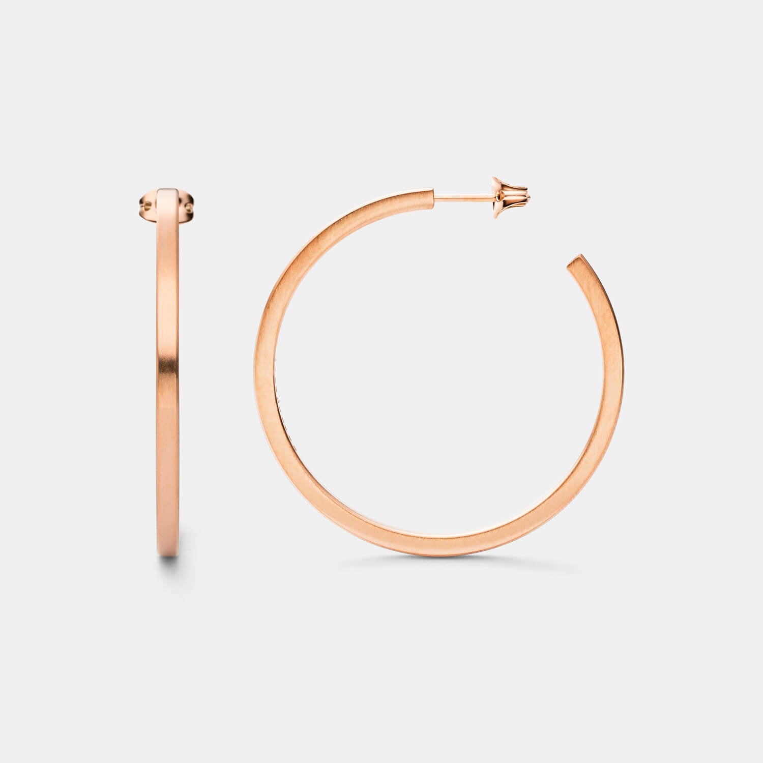 Pure Rosé Creolen (Paar)