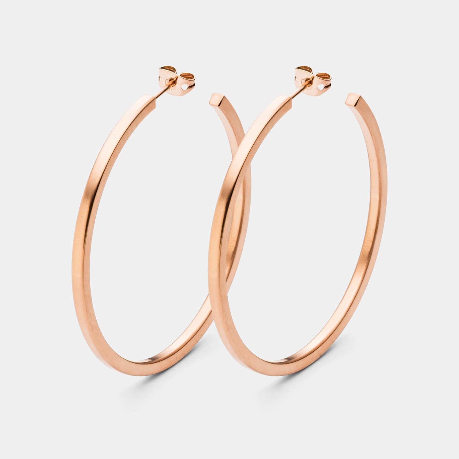 Pure Rosé Creolen (Paar)