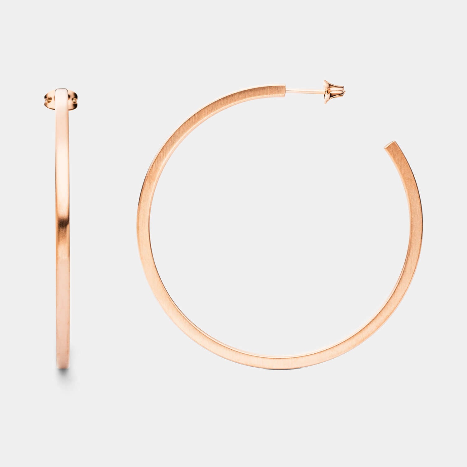 Pure Rosé Creolen (Paar)