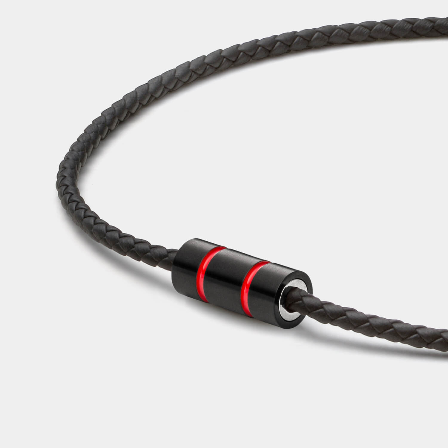 Racing Red Kette, Leder, schwarz