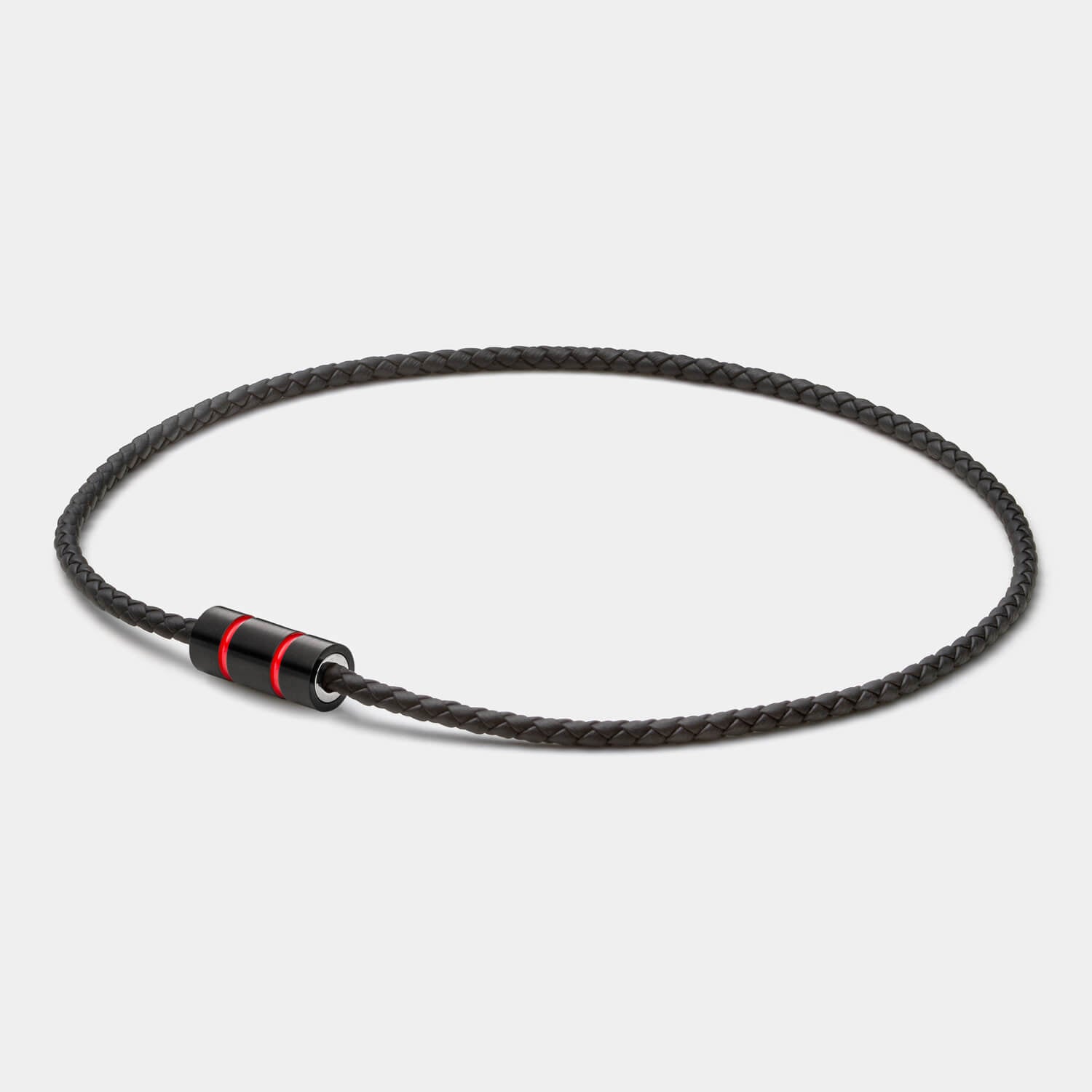Racing Red Kette, Leder, schwarz
