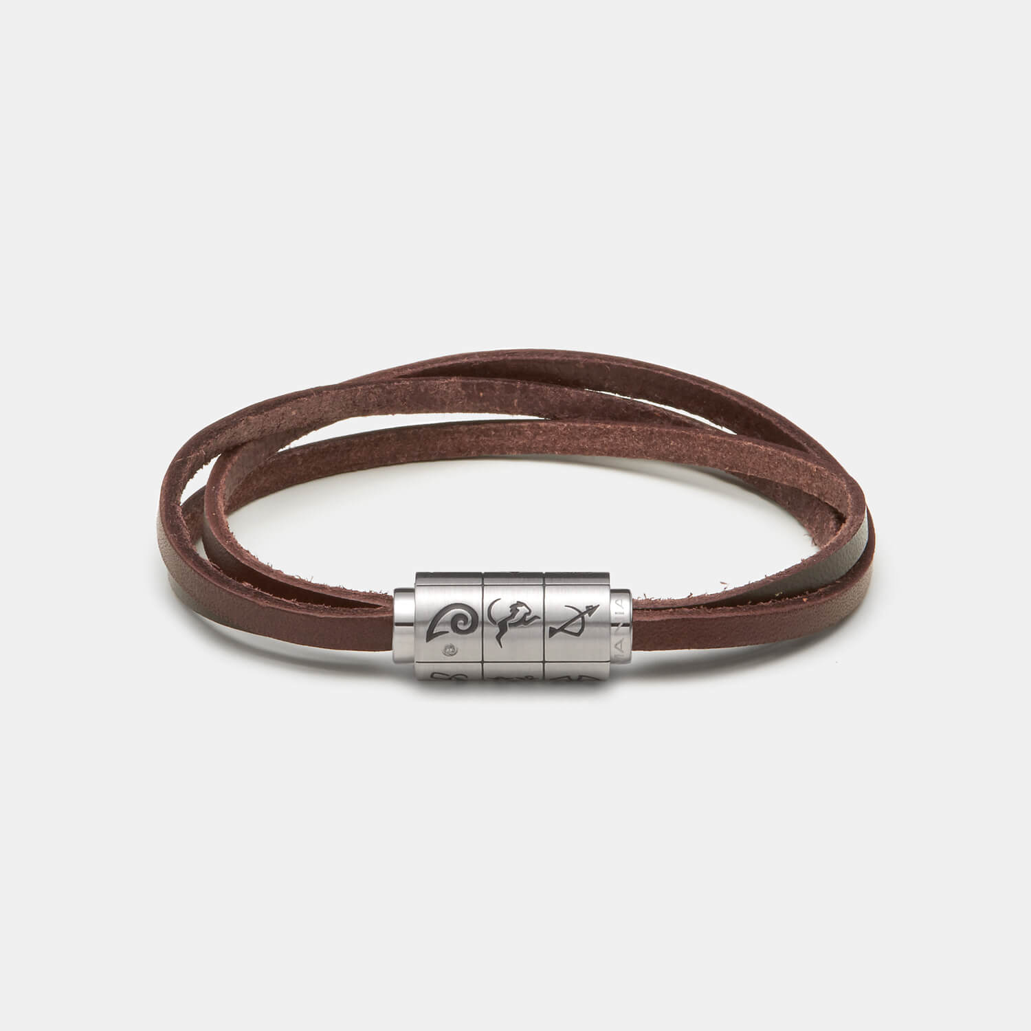 (mix&match)it! Armband Sternzeichen, Leder, braun