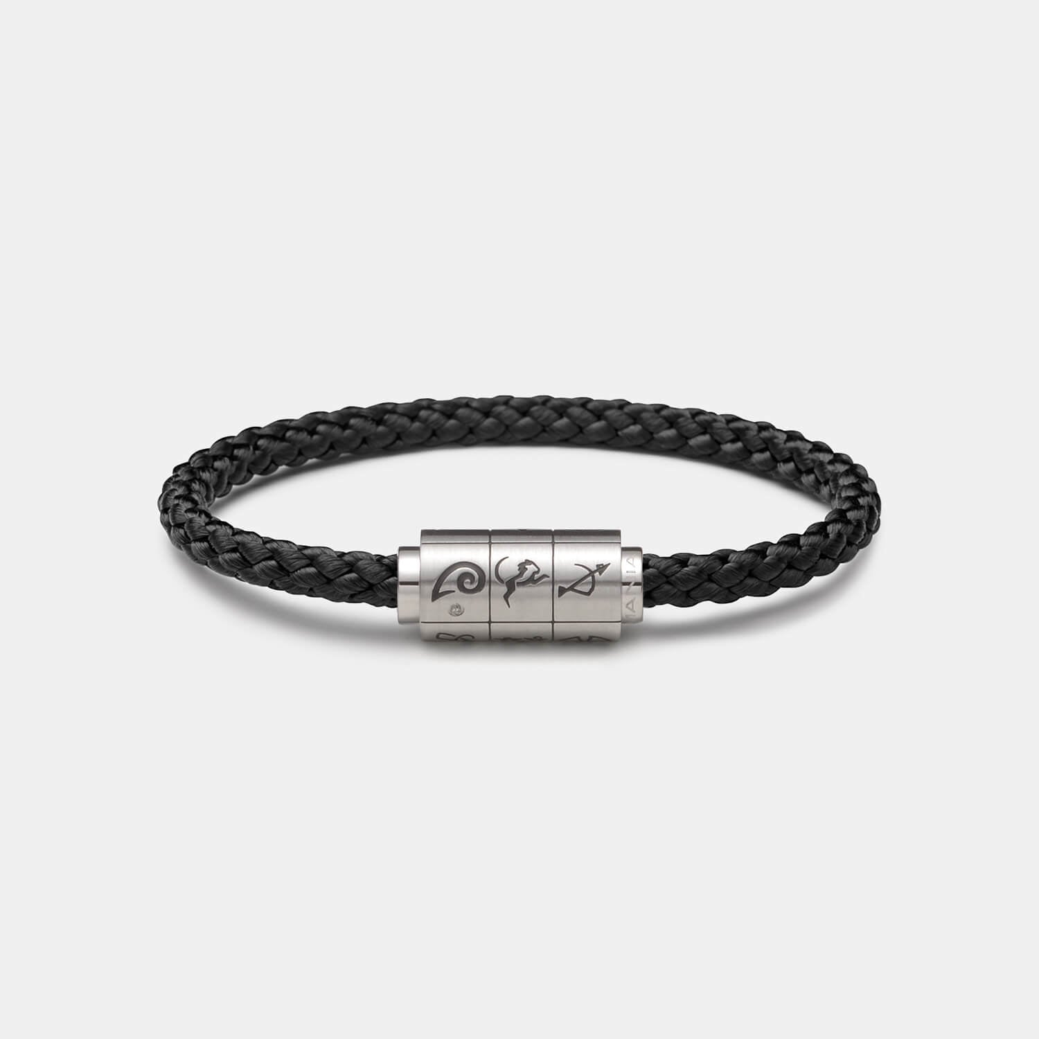 (mix&match)it! Armband Sternzeichen, Tauwerk, schwarz