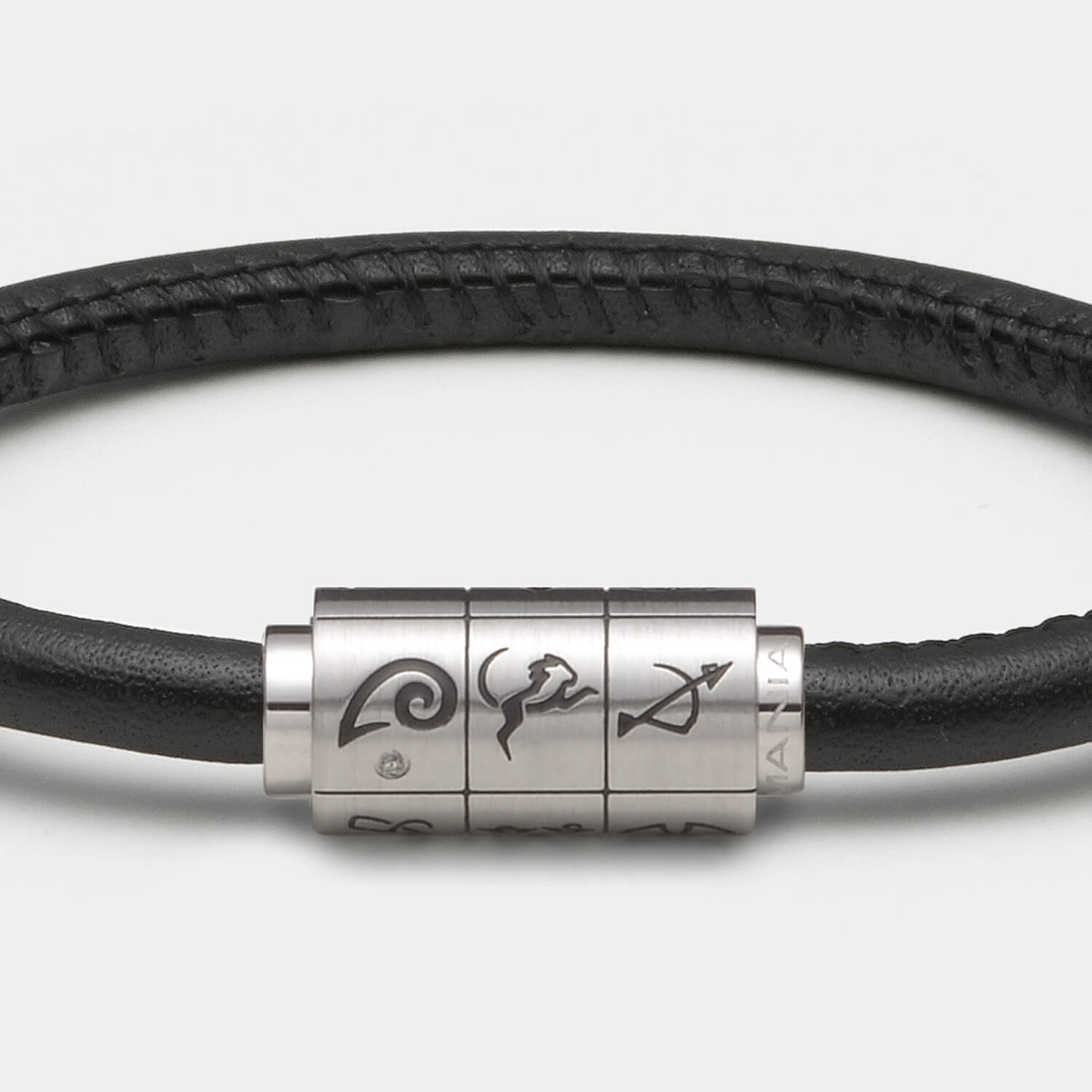 (mix&match)it! Armband Sternzeichen, Leder, schwarz