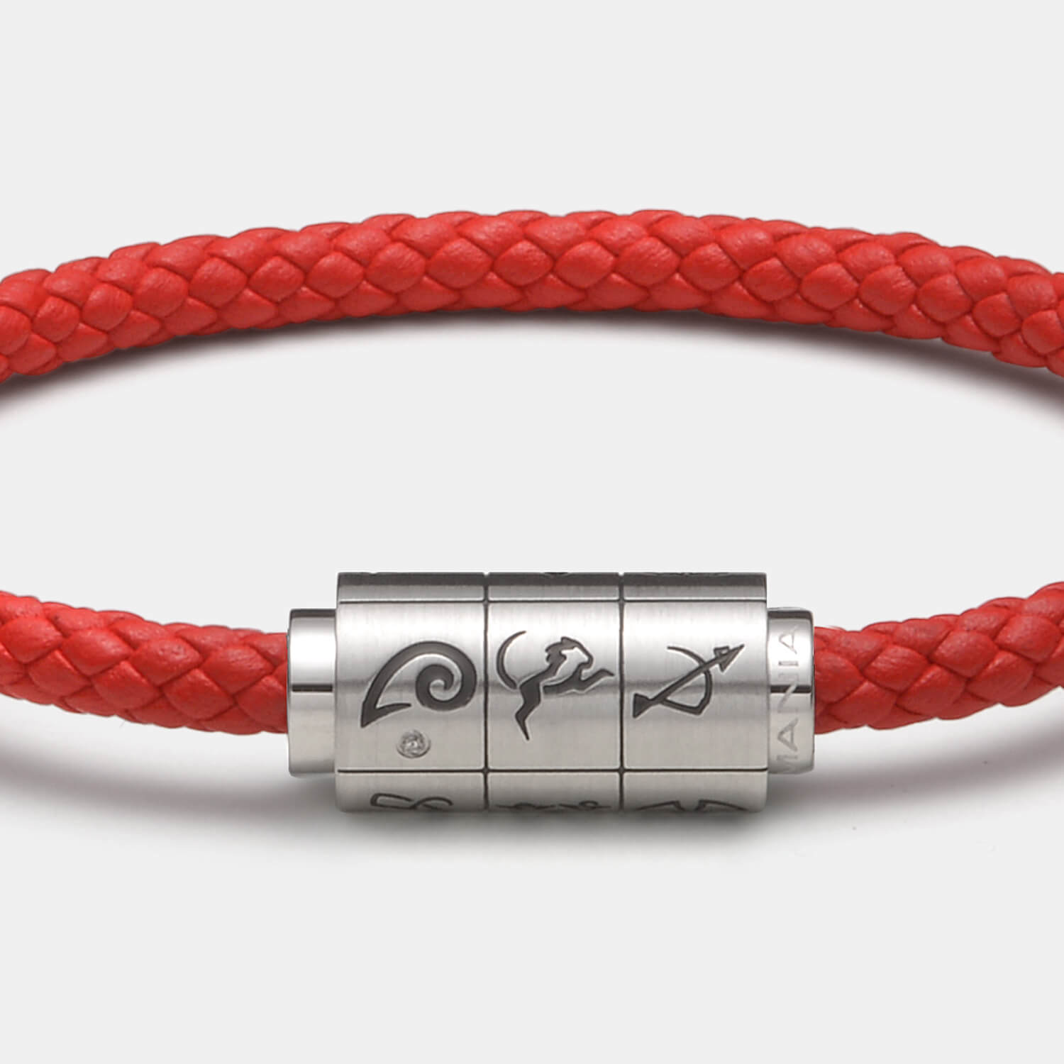 (mix&match)it! Armband Sternzeichen, Leder, rot