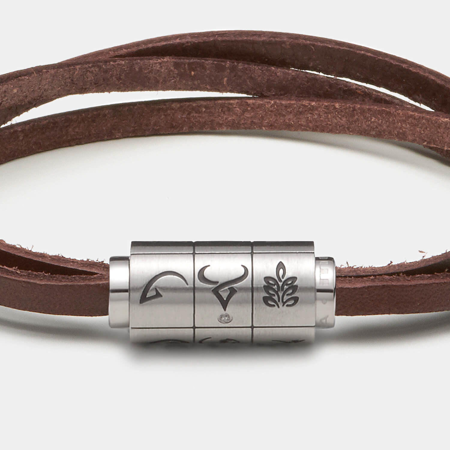 (mix&match)it! Armband Sternzeichen, Leder, braun