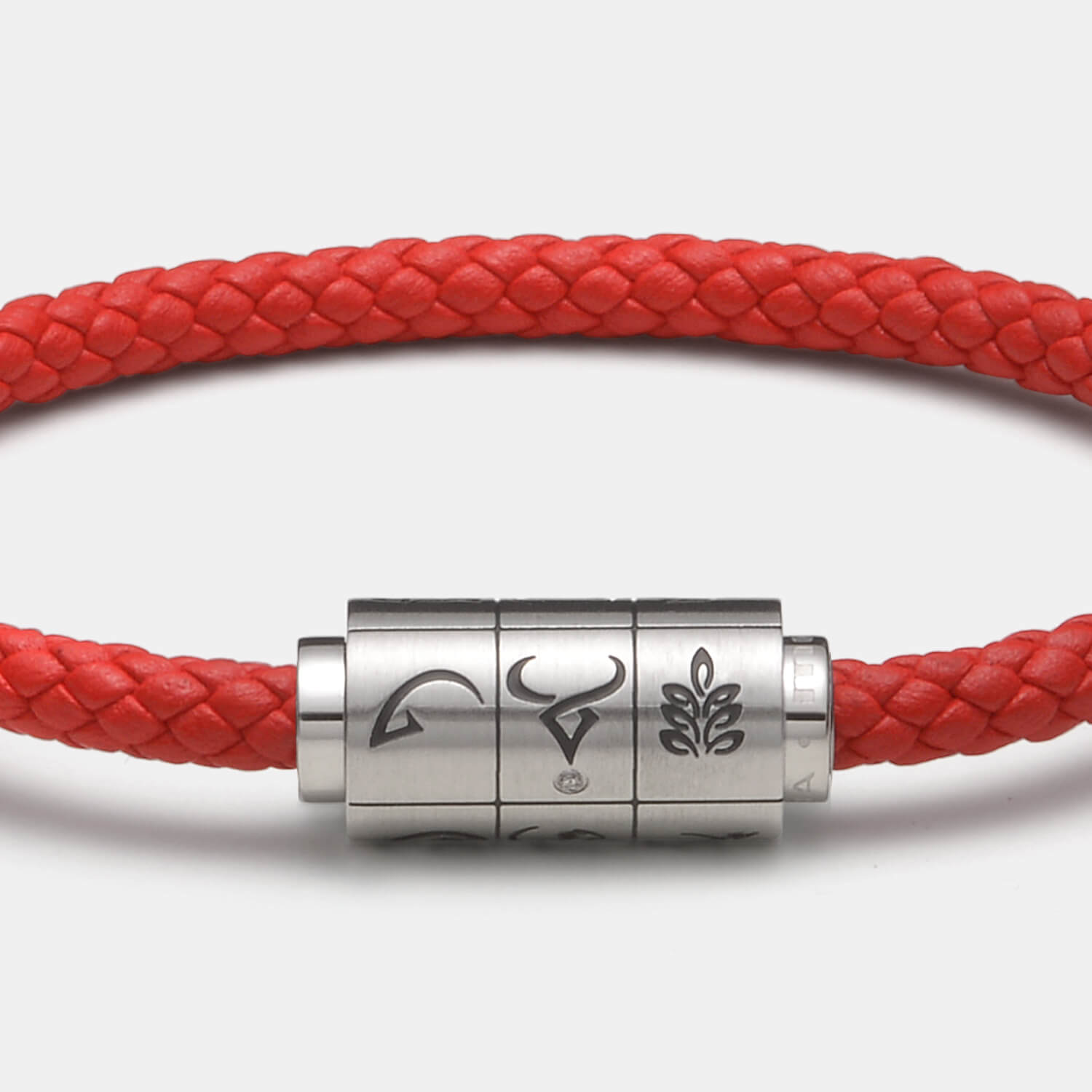 (mix&match)it! Armband Sternzeichen, Leder, rot