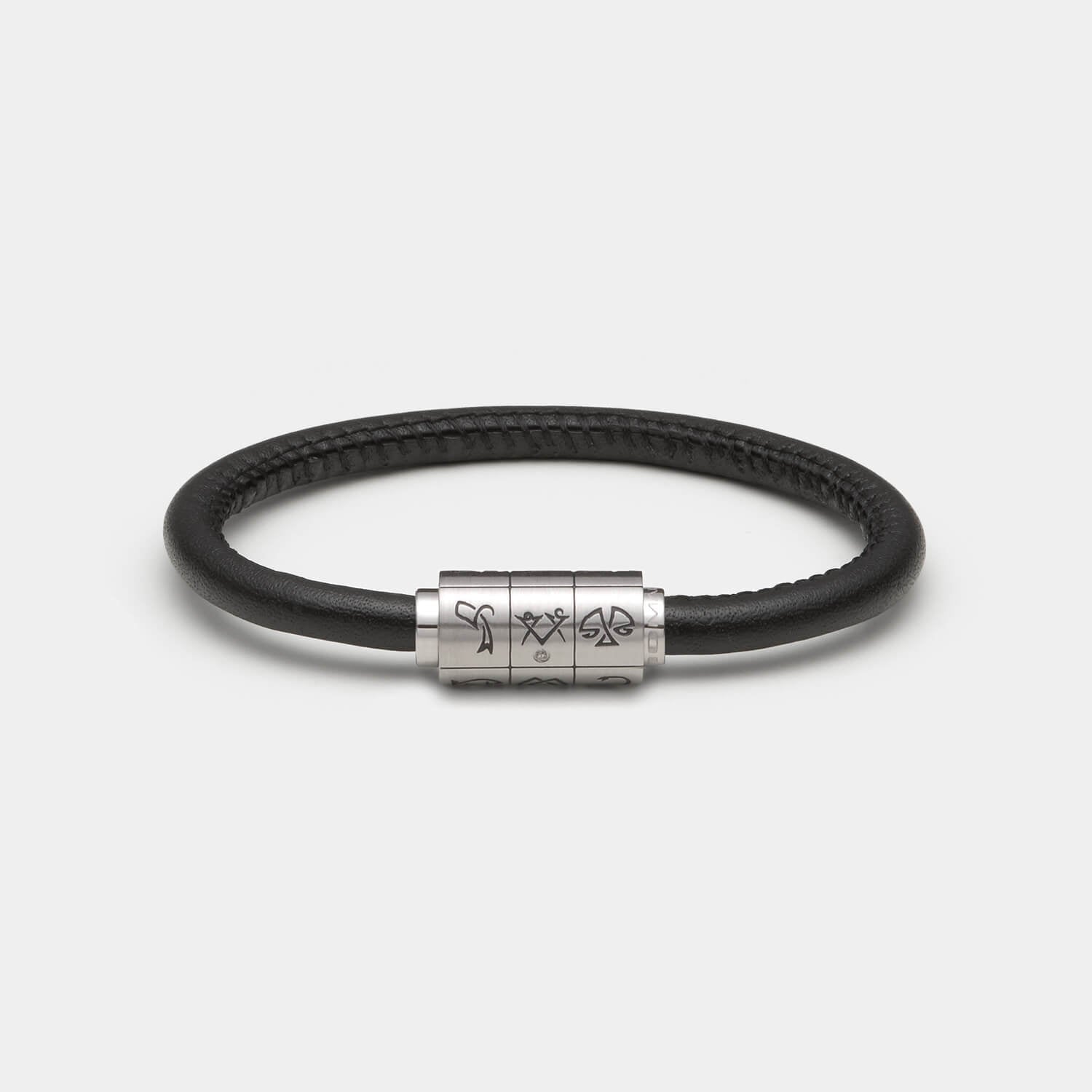 (mix&match)it! Armband Sternzeichen, Leder, schwarz