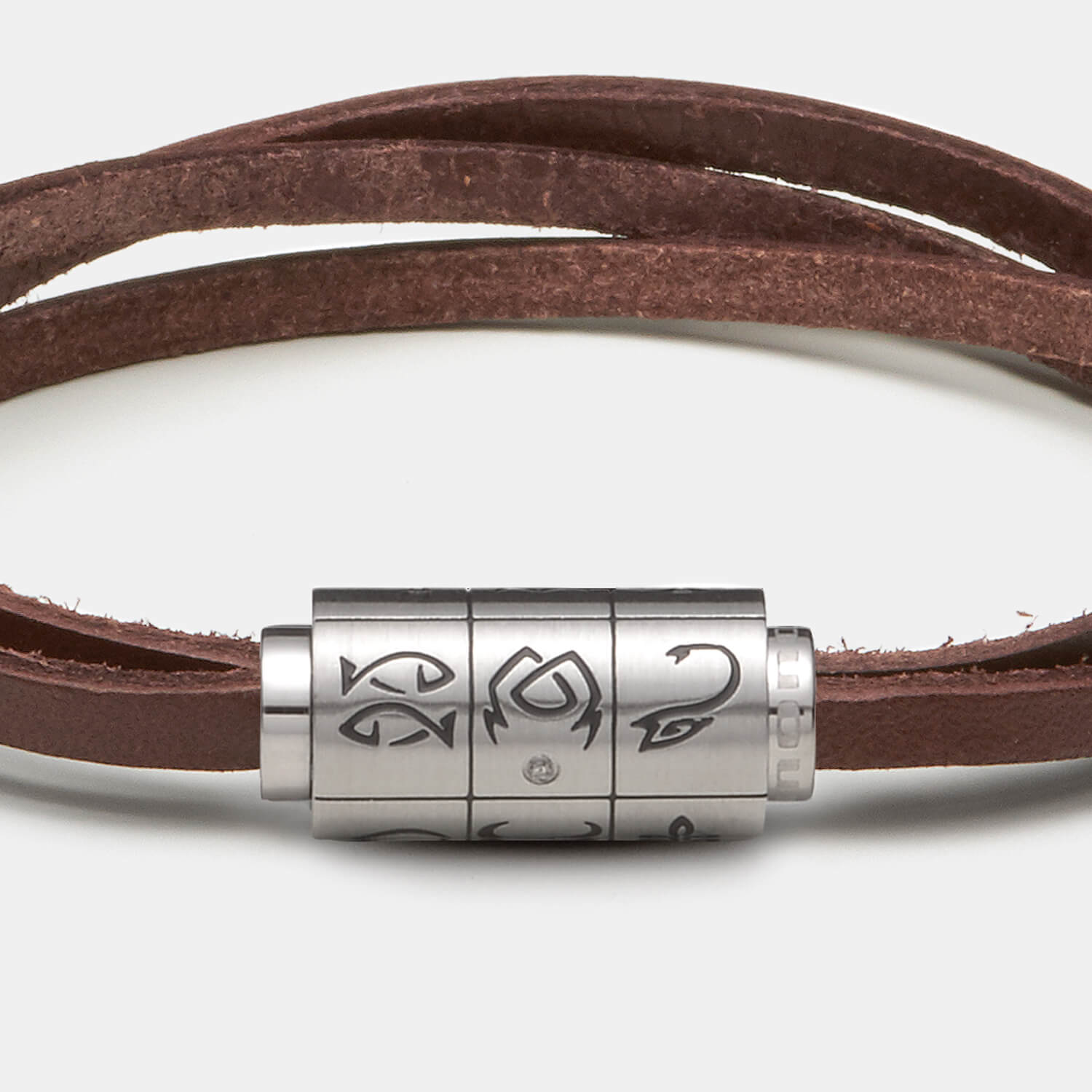 (mix&match)it! Armband Sternzeichen, Leder, braun