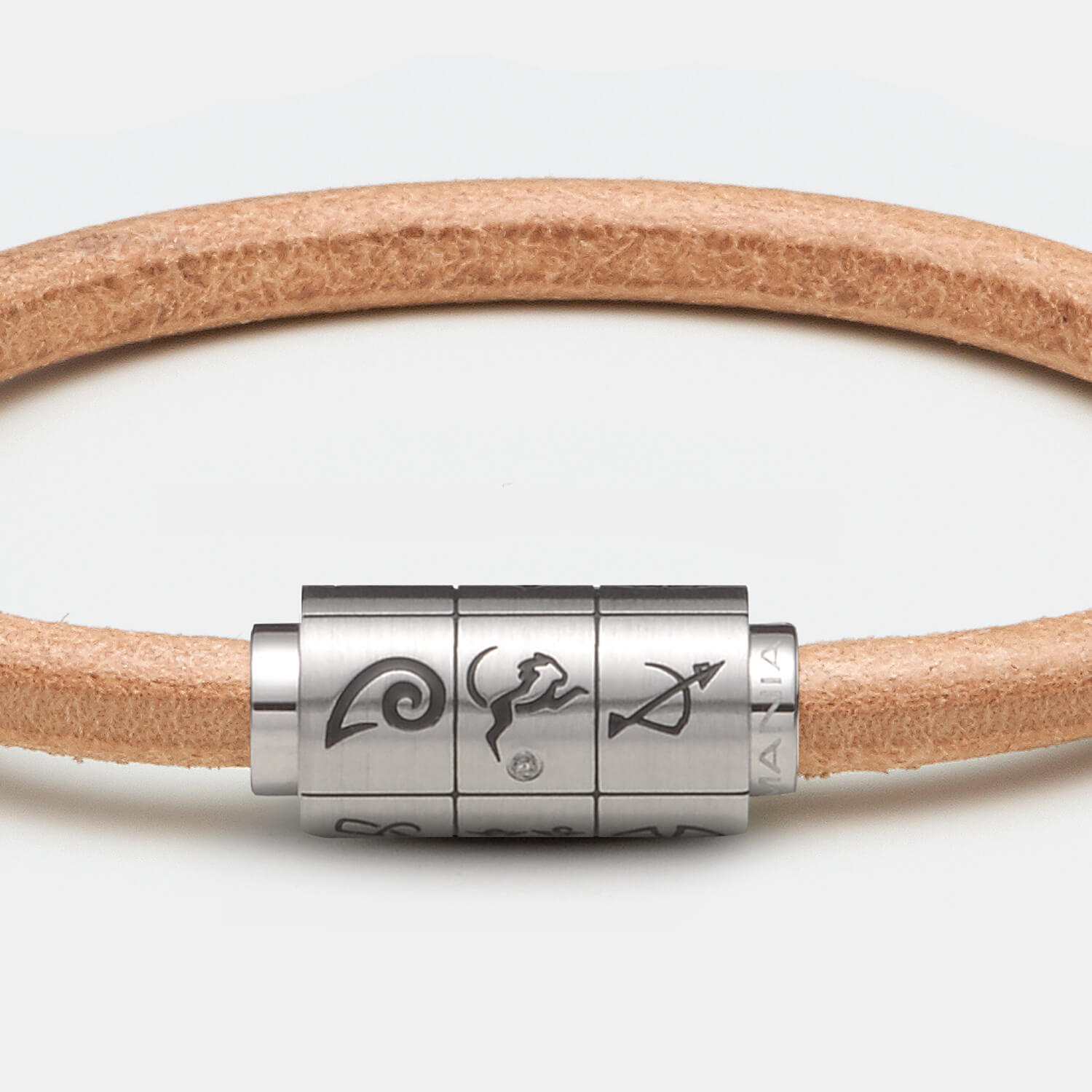 (mix&match)it! Armband Sternzeichen, Leder, natur