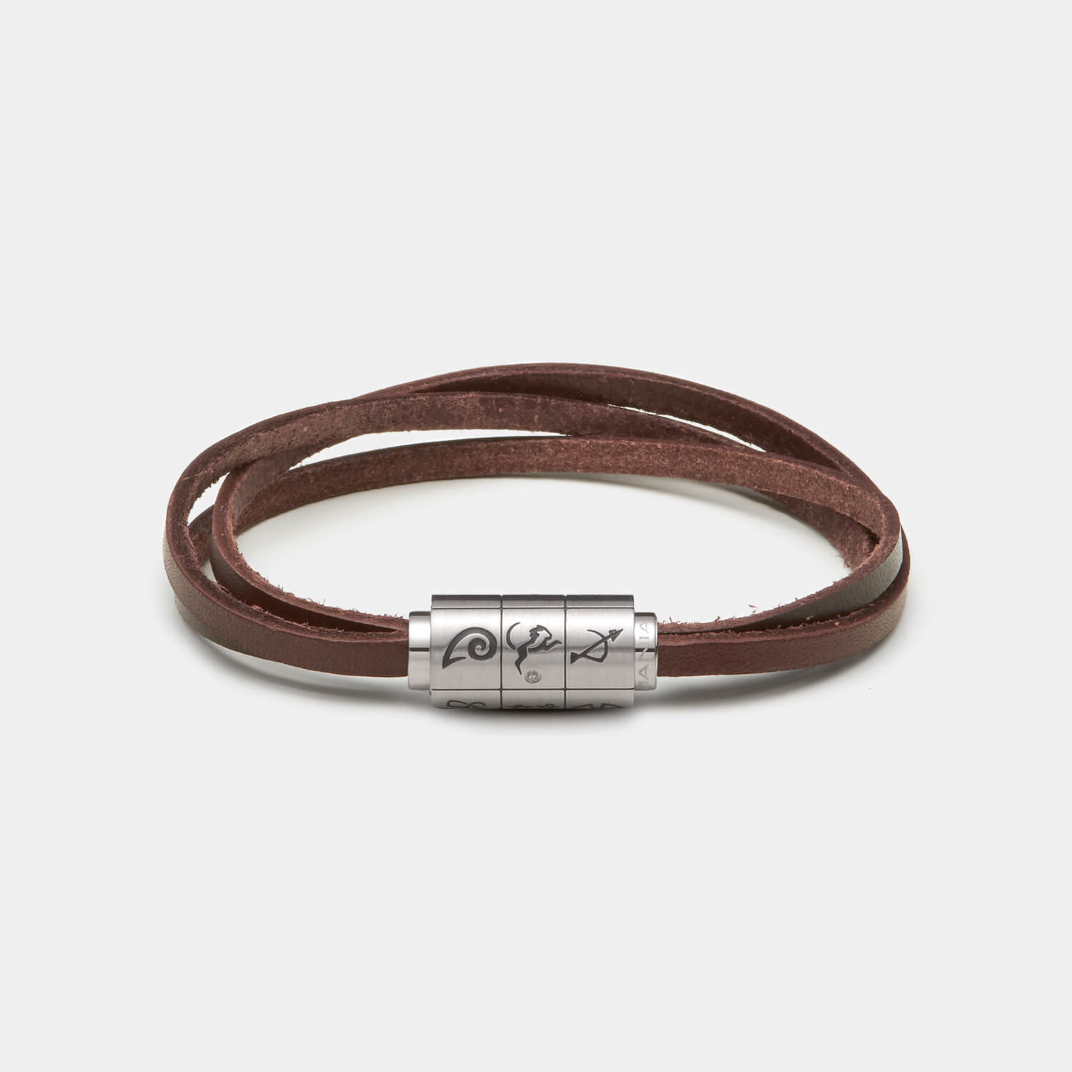 (mix&match)it! Armband Sternzeichen, Leder, braun