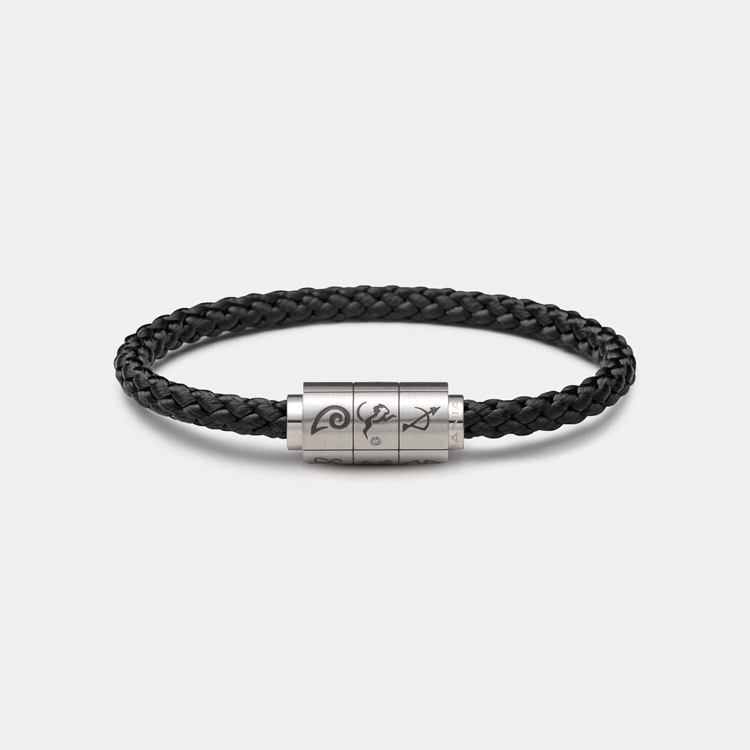 (mix&match)it! Armband Sternzeichen, Tauwerk, schwarz