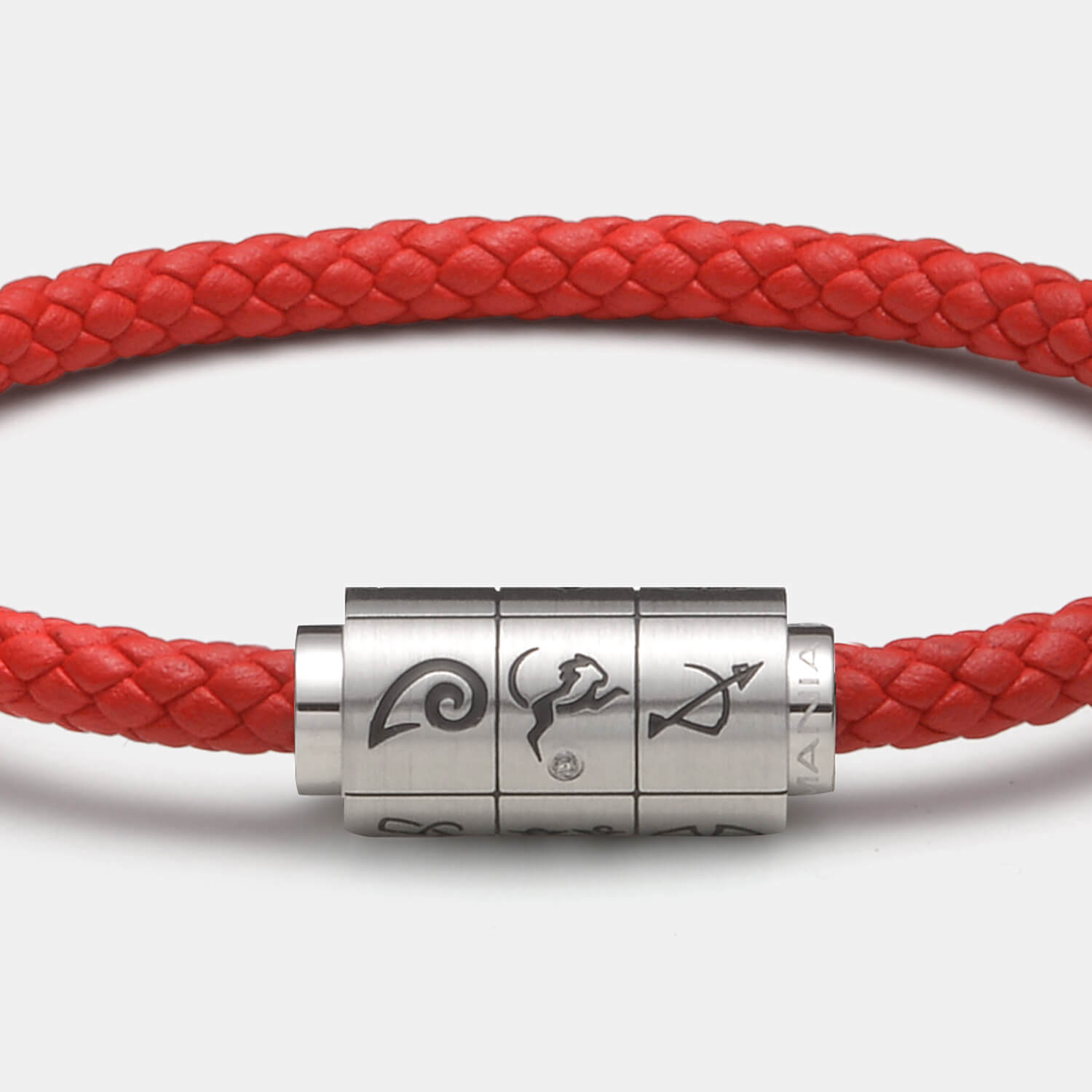 (mix&match)it! Armband Sternzeichen, Leder, rot