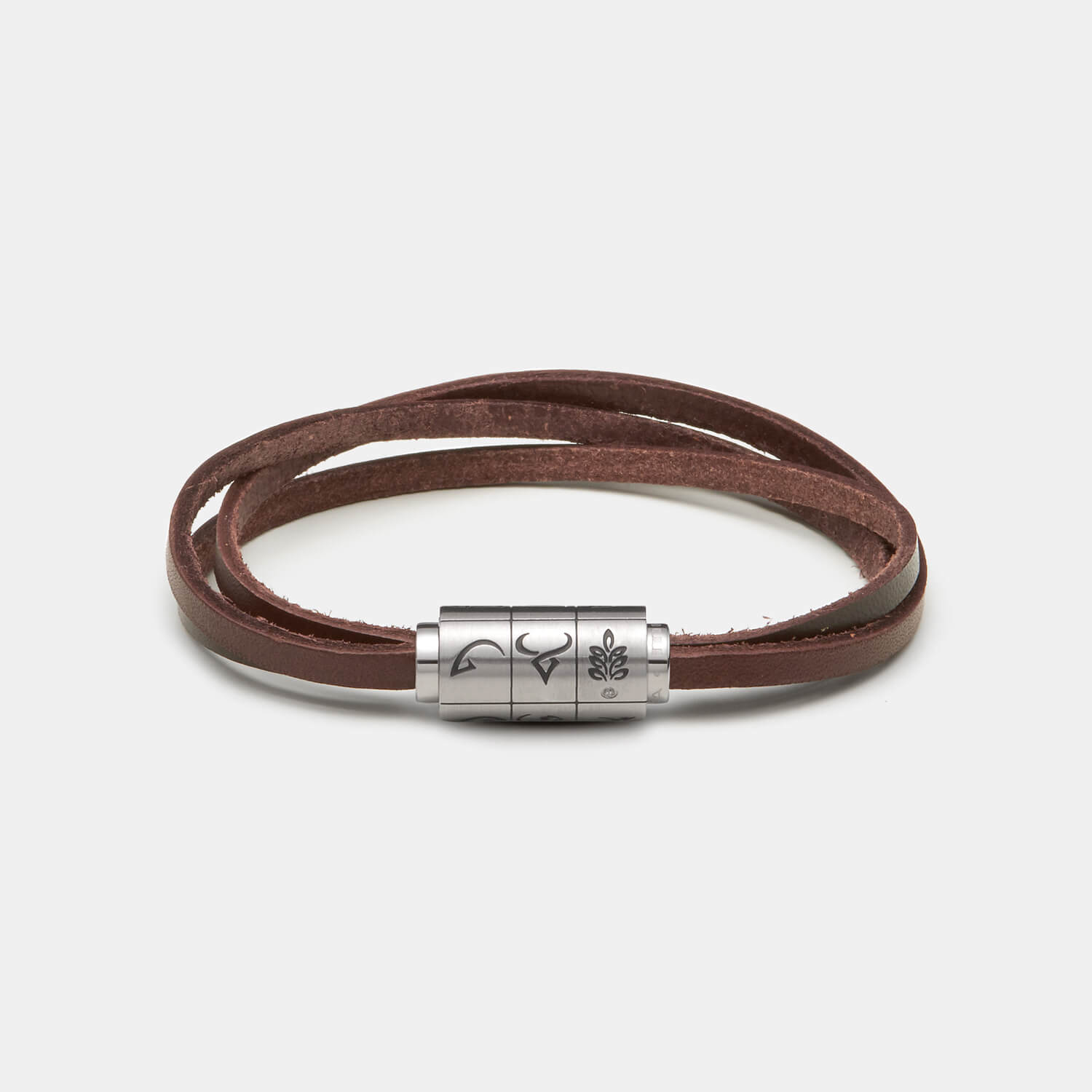 (mix&match)it! Armband Sternzeichen, Leder, braun