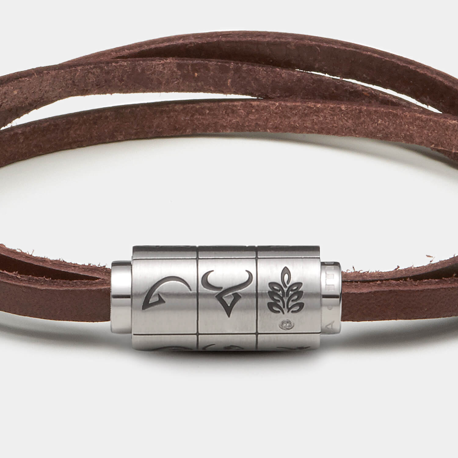 (mix&match)it! Armband Sternzeichen, Leder, braun