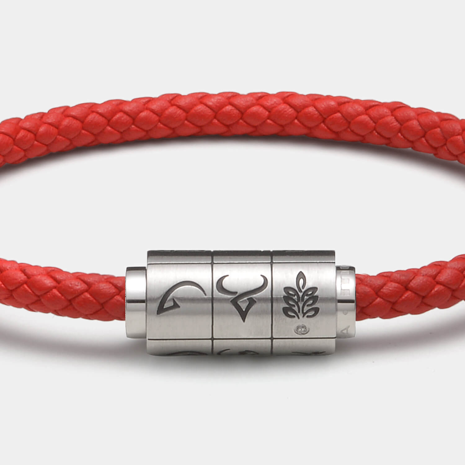 (mix&match)it! Armband Sternzeichen, Leder, rot