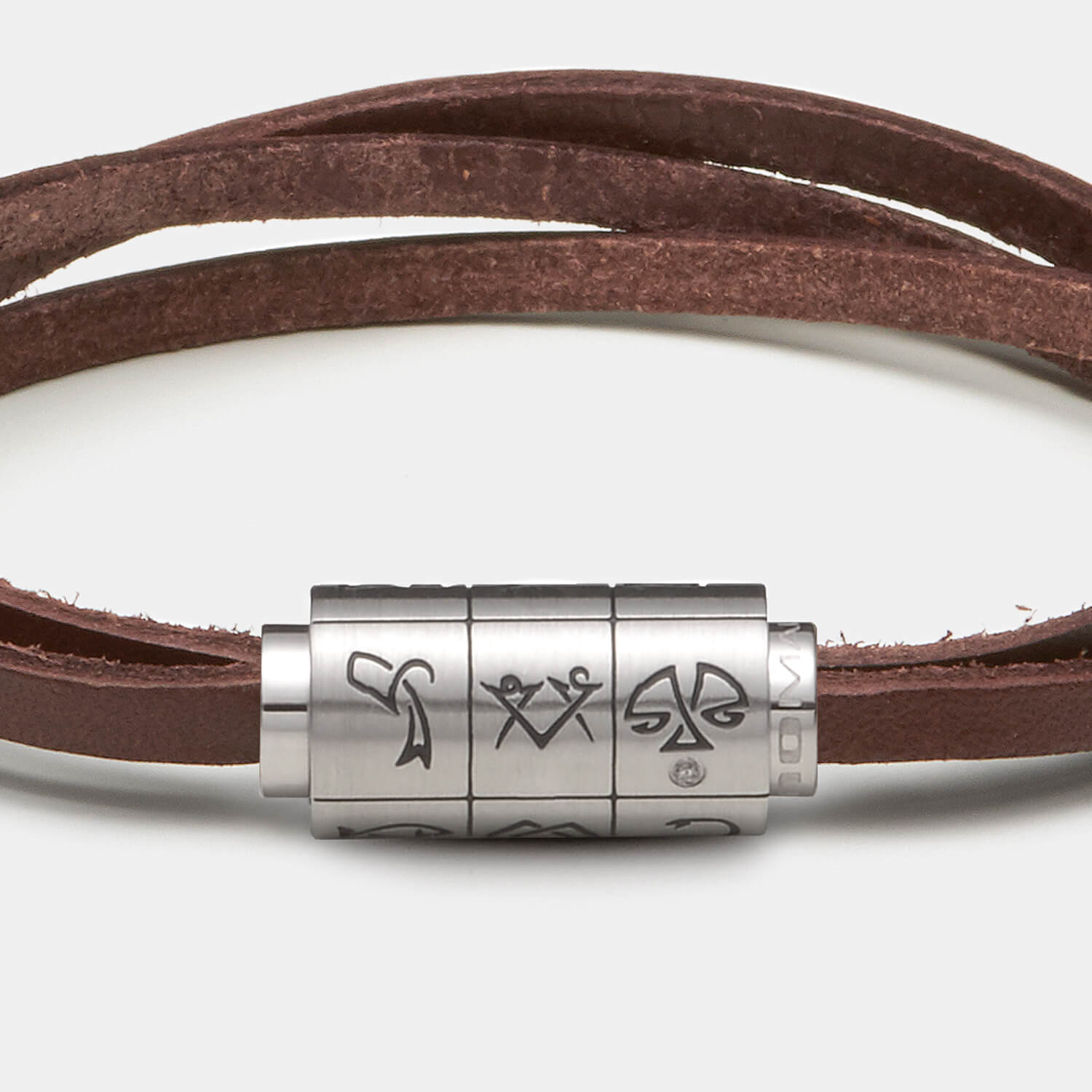 (mix&match)it! Armband Sternzeichen, Leder, braun