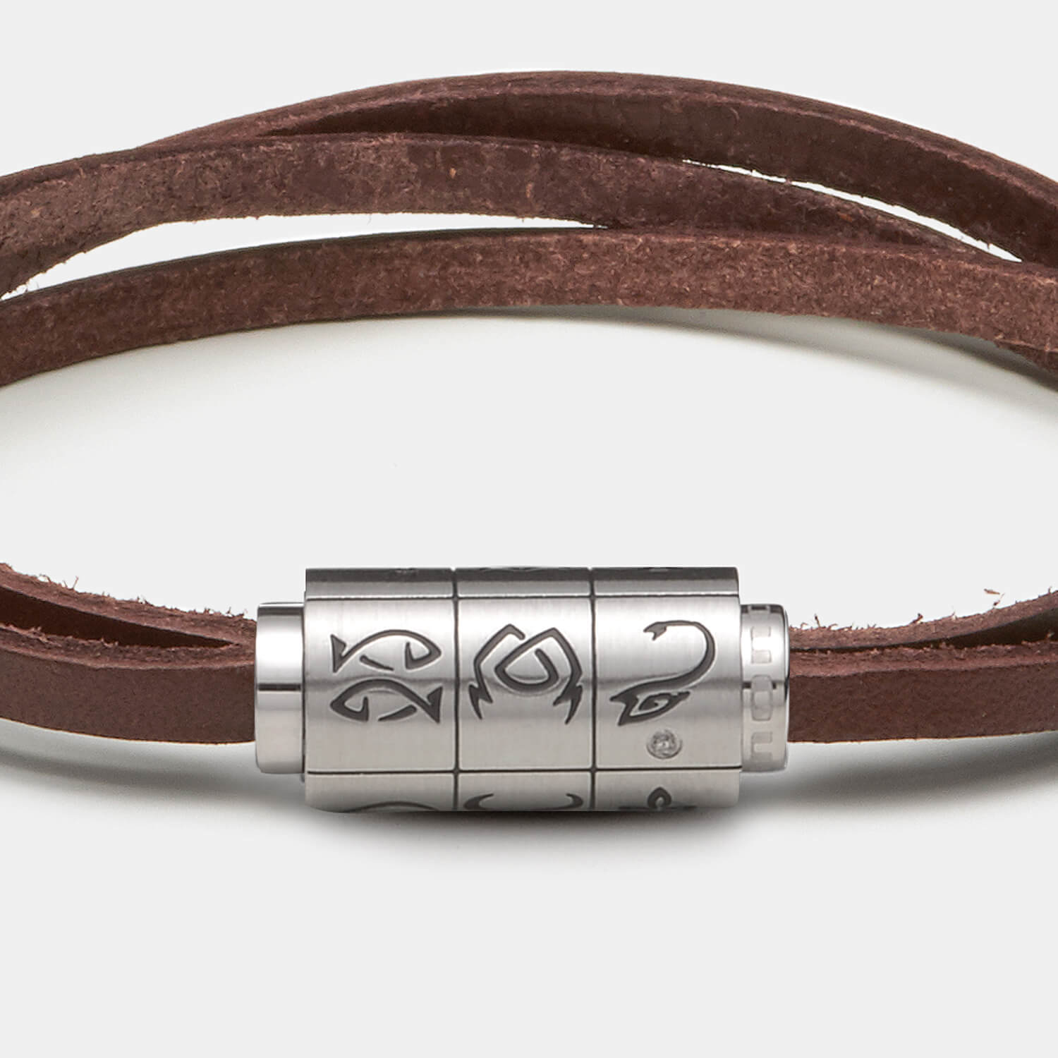 (mix&match)it! Armband Sternzeichen, Leder, braun