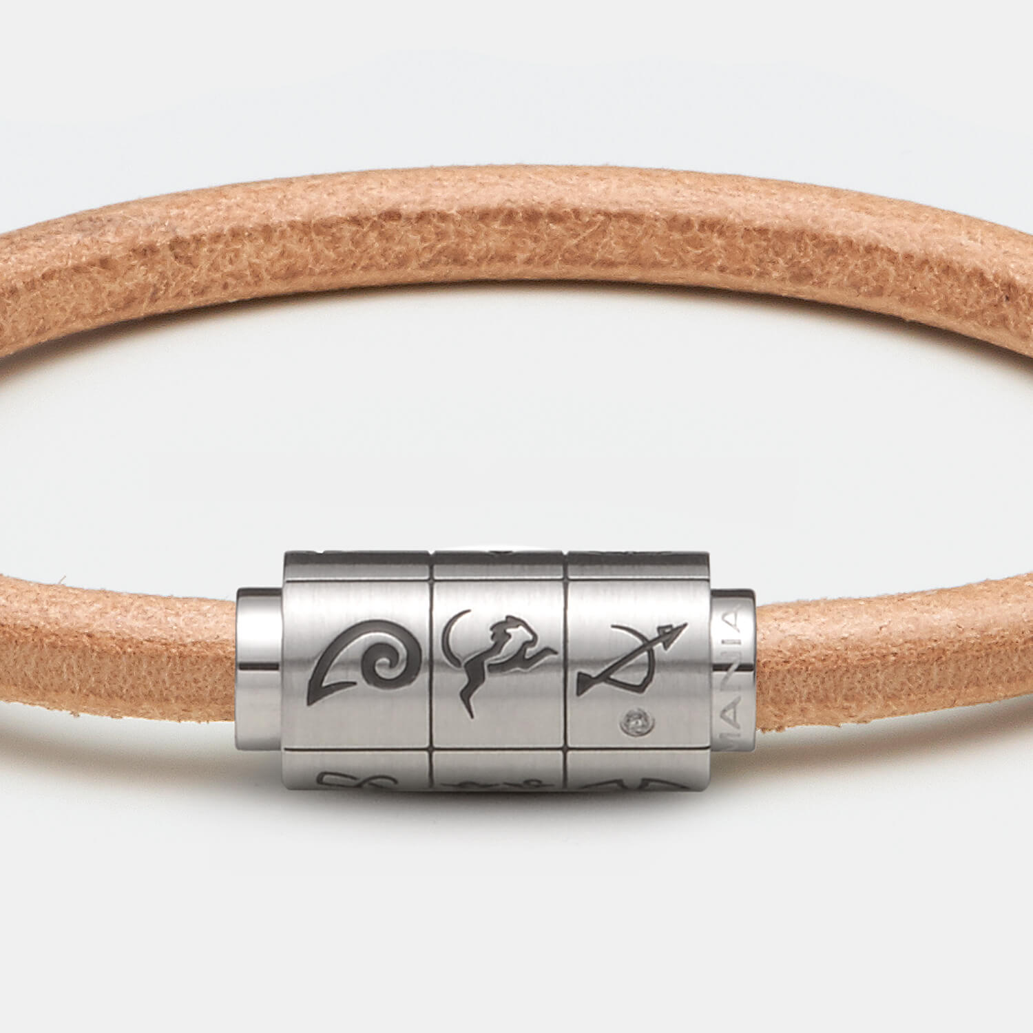 (mix&match)it! Armband Sternzeichen, Leder, natur