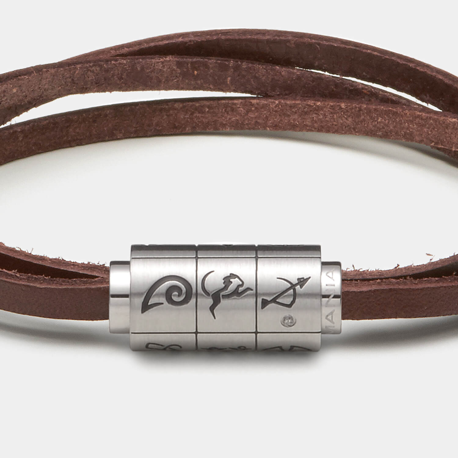 (mix&match)it! Armband Sternzeichen, Leder, braun