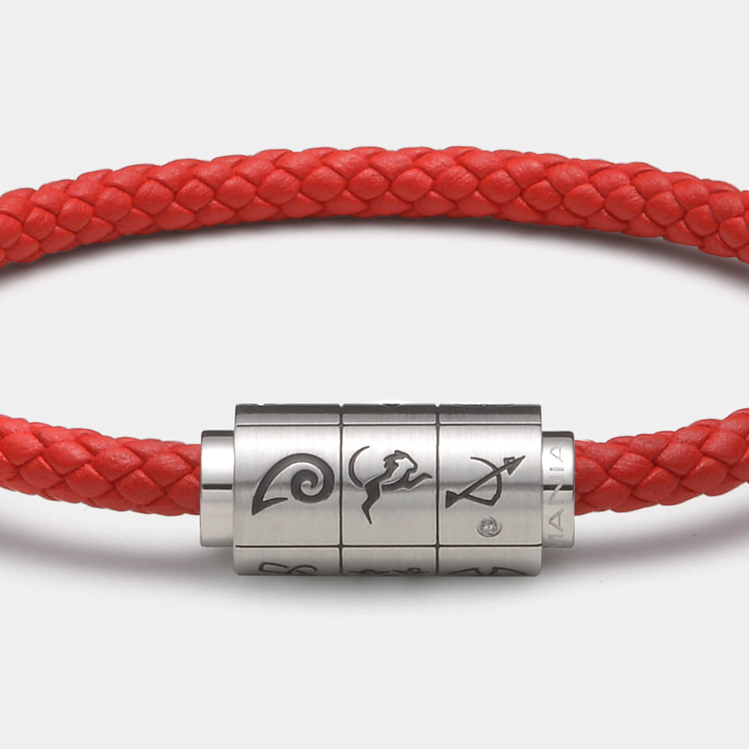 (mix&match)it! Armband Sternzeichen, Leder, rot