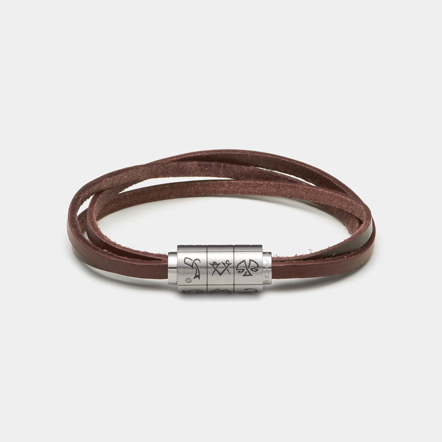 (mix&match)it! Armband Sternzeichen, Leder, braun