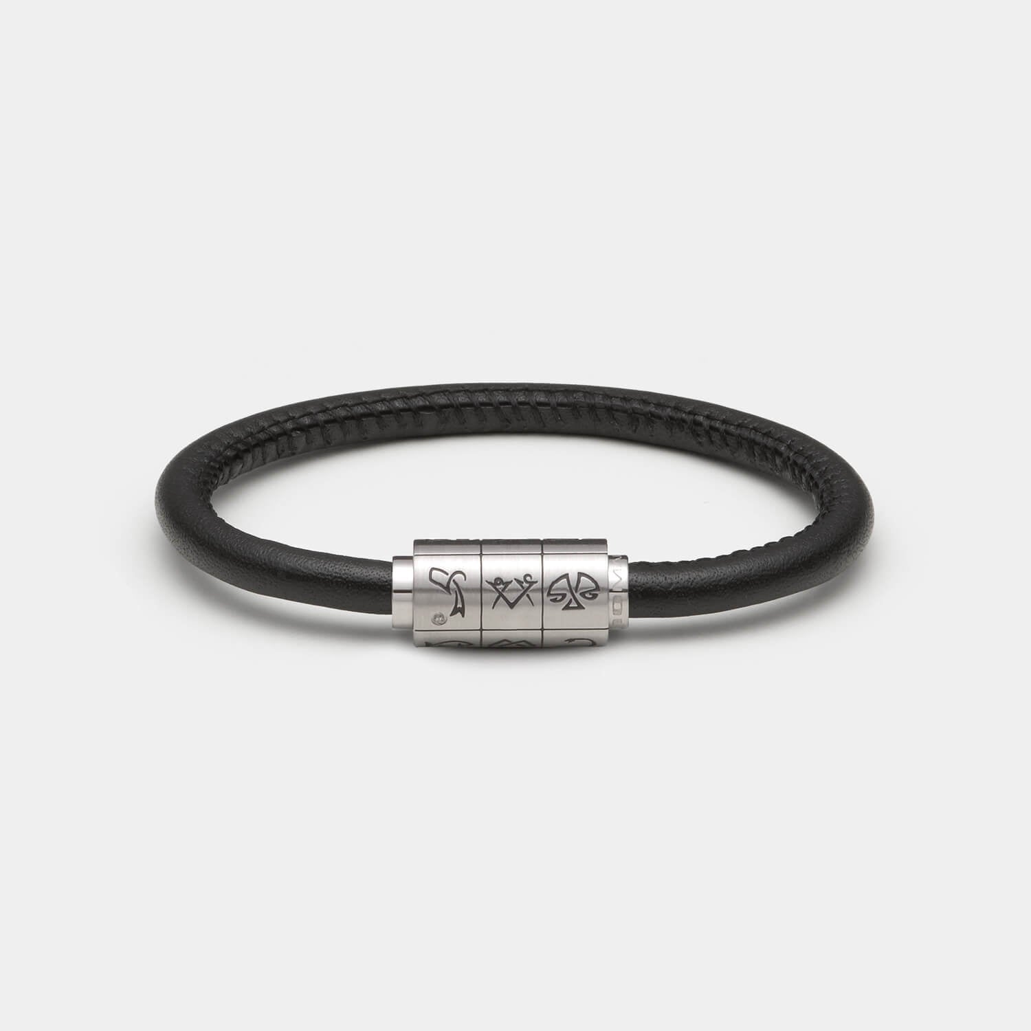 (mix&match)it! Armband Sternzeichen, Leder, schwarz