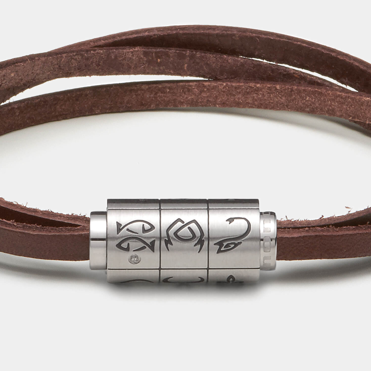 (mix&match)it! Armband Sternzeichen, Leder, braun