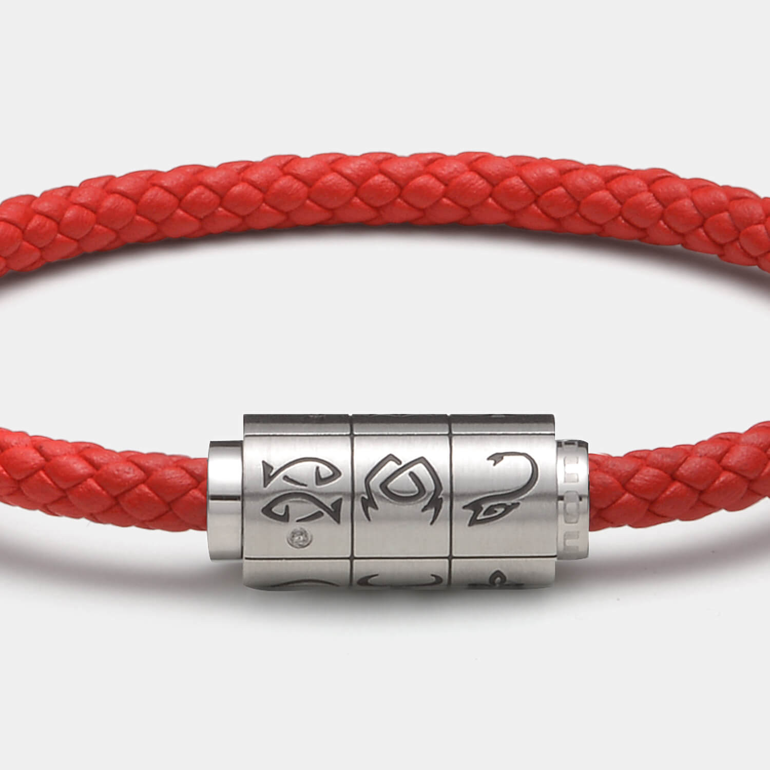 (mix&match)it! Armband Sternzeichen, Leder, rot