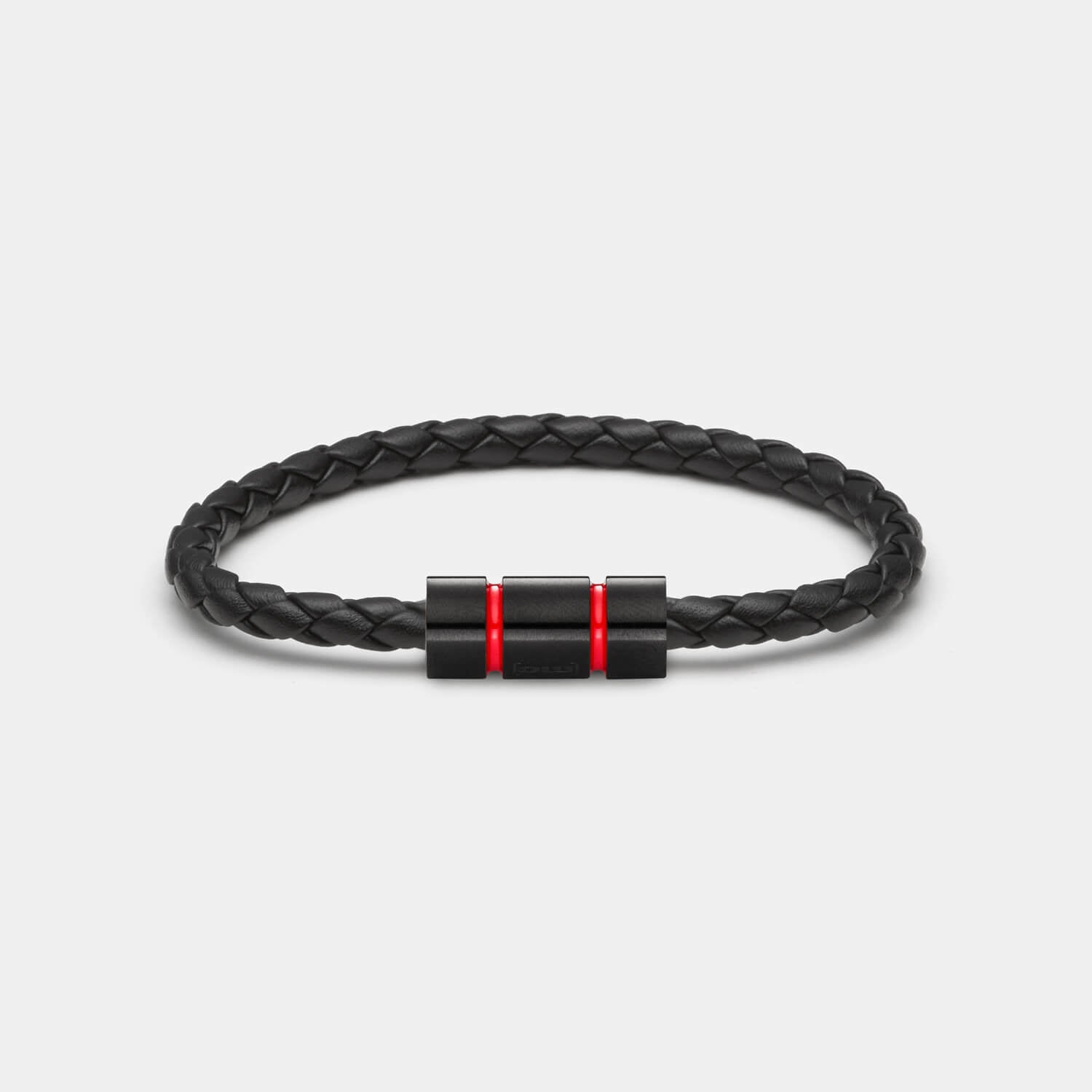 Racing Red Armband, Leder, schwarz