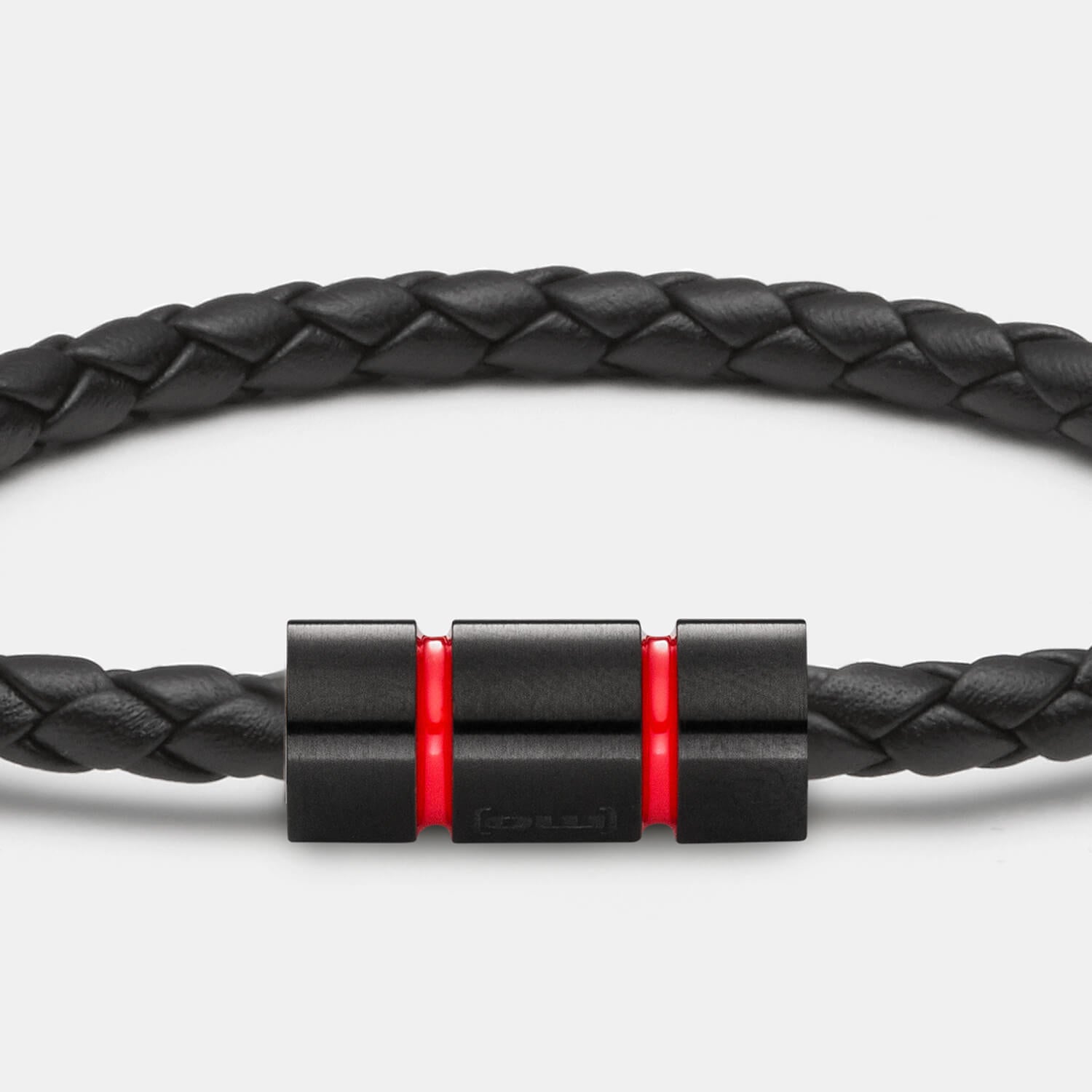 Racing Red Armband, Leder, schwarz