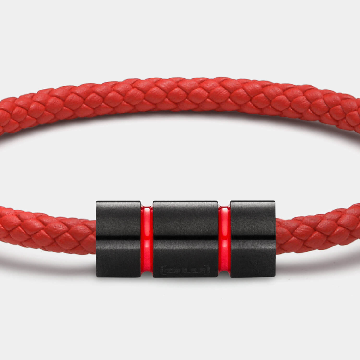 Racing Red Armband, Leder, rot