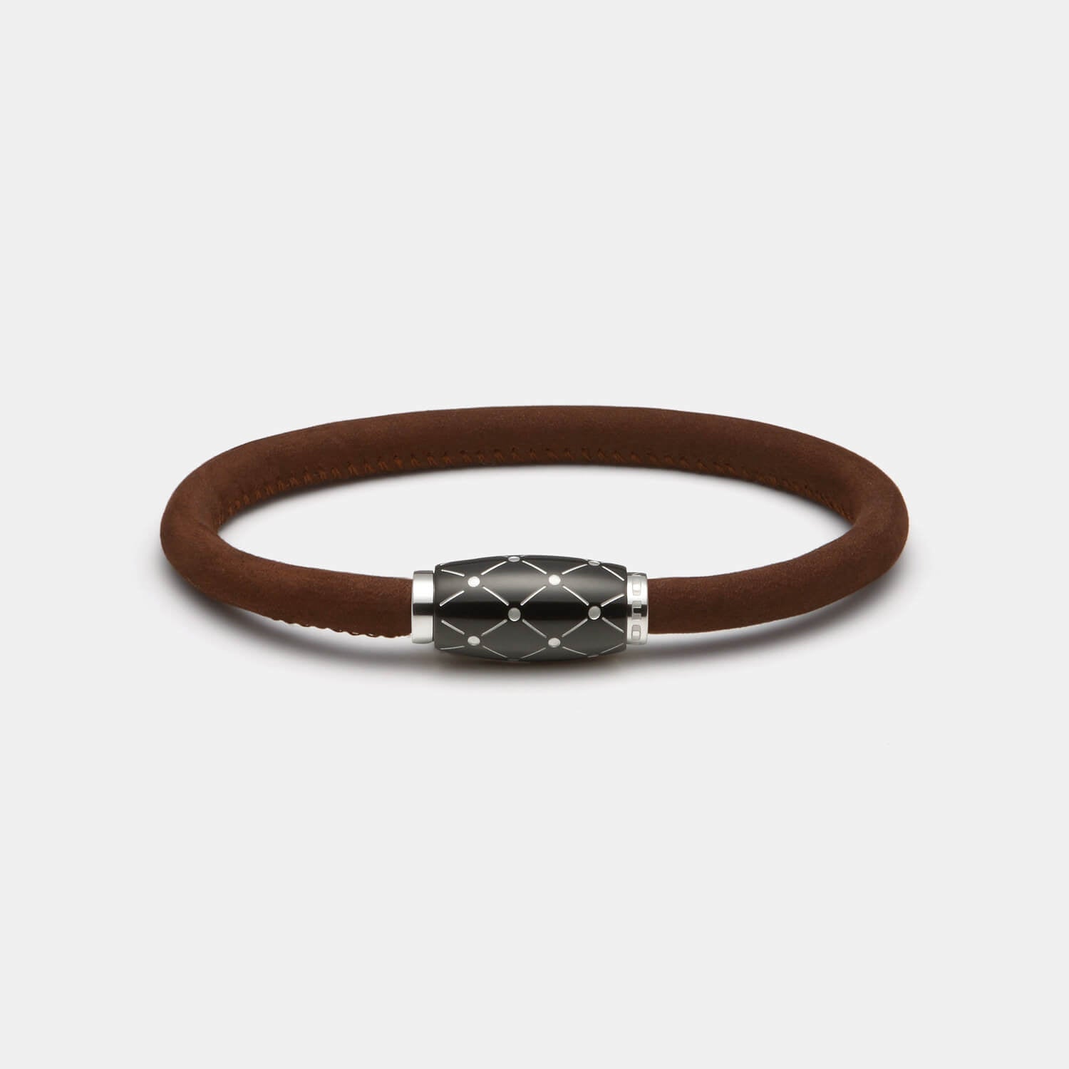 Cosmos Armband, Leder, mittelbraun