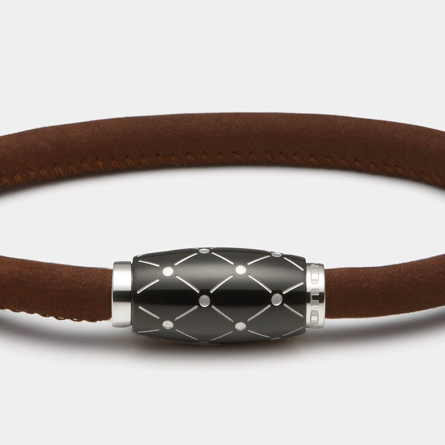 Cosmos Armband, Leder, mittelbraun