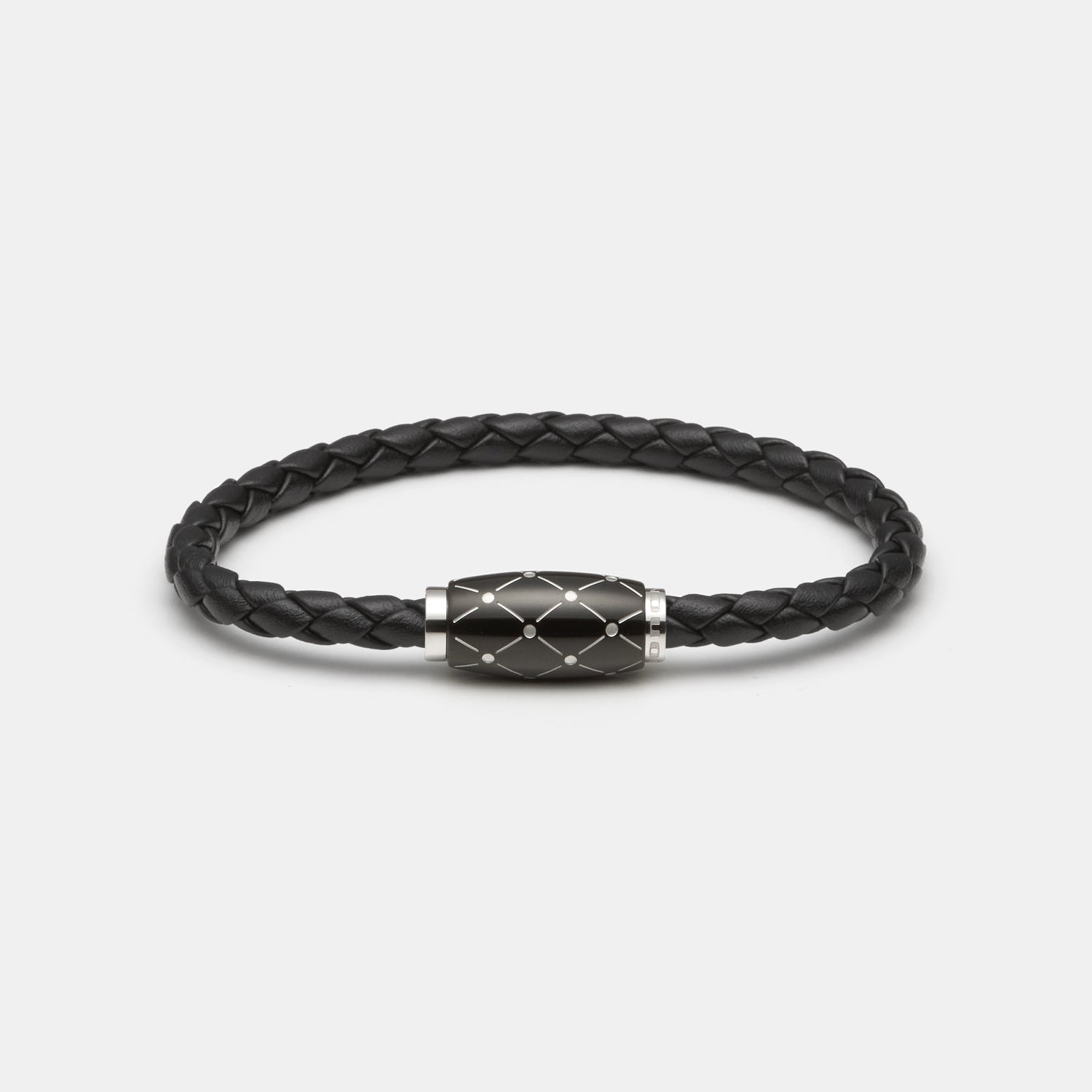 Cosmos Armband, Leder, schwarz
