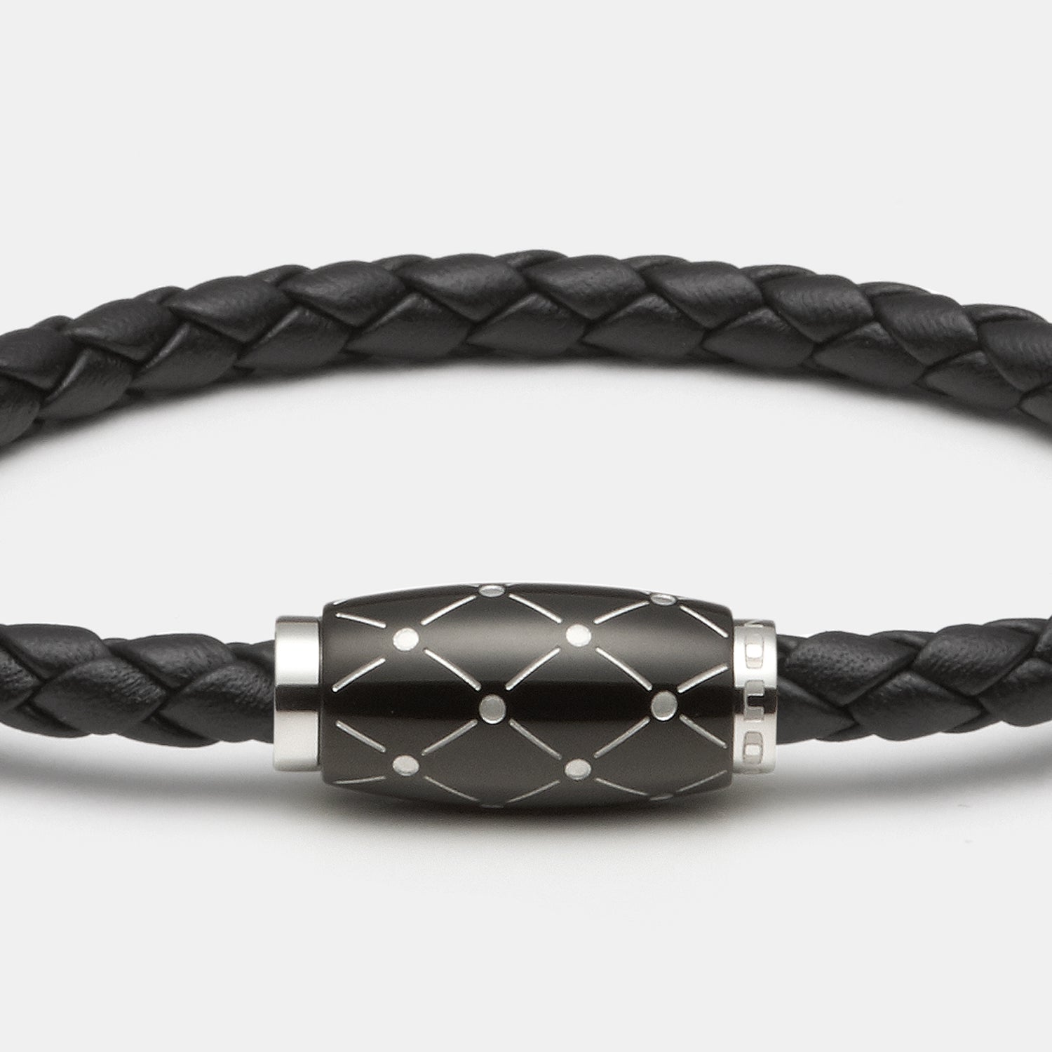 Cosmos Armband, Leder, schwarz