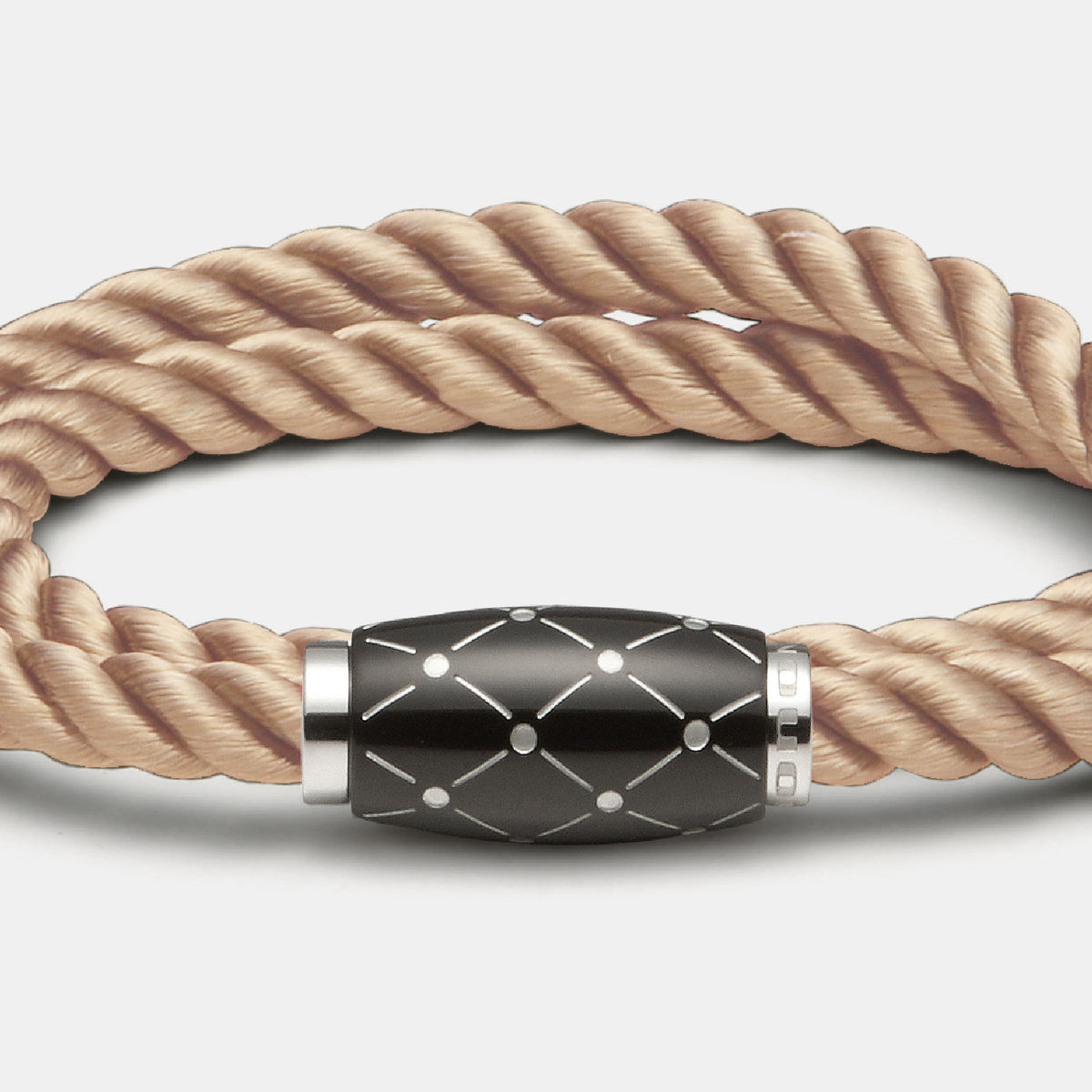 Cosmos Armband, Seide, coffee