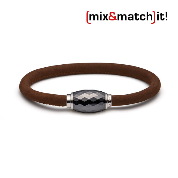 (mix&match)it! Armband, Leder, mittelbraun