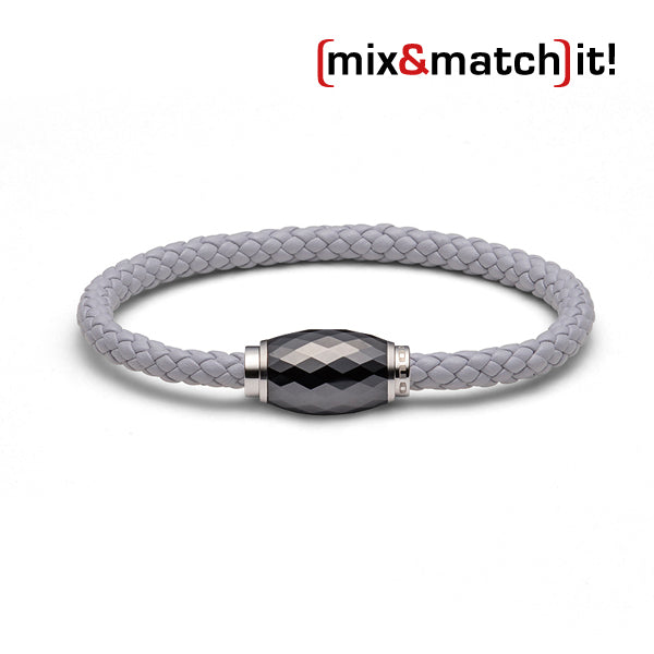 (mix&match)it! Armband, Leder, grau
