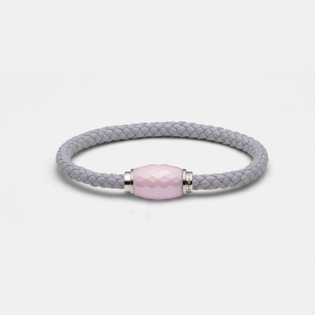 Darmen Armband, Leder, grau