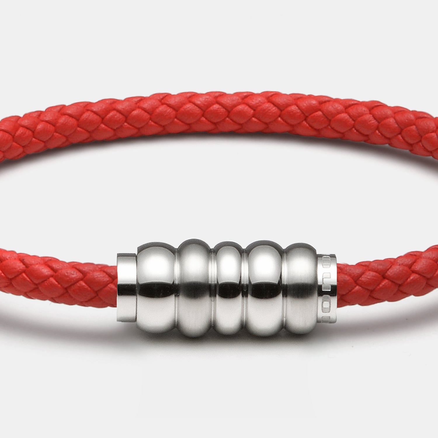 Armband, Leder, rot