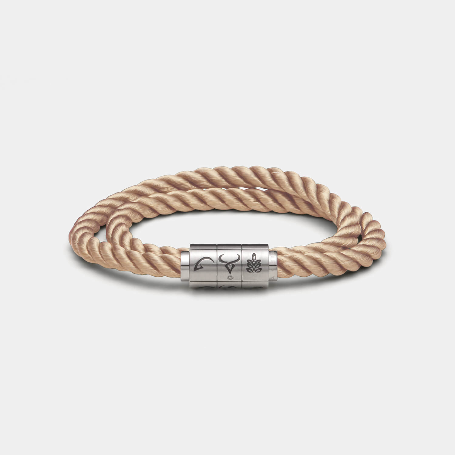 (mix&match)it! Armband "Jungfrau", Seide, coffee