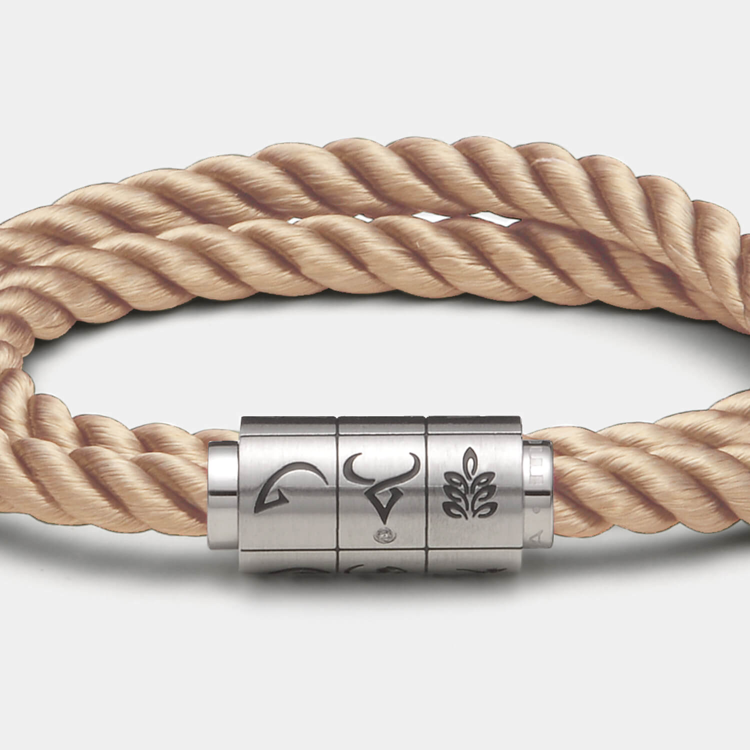 (mix&match)it! Armband "Jungfrau", Seide, coffee