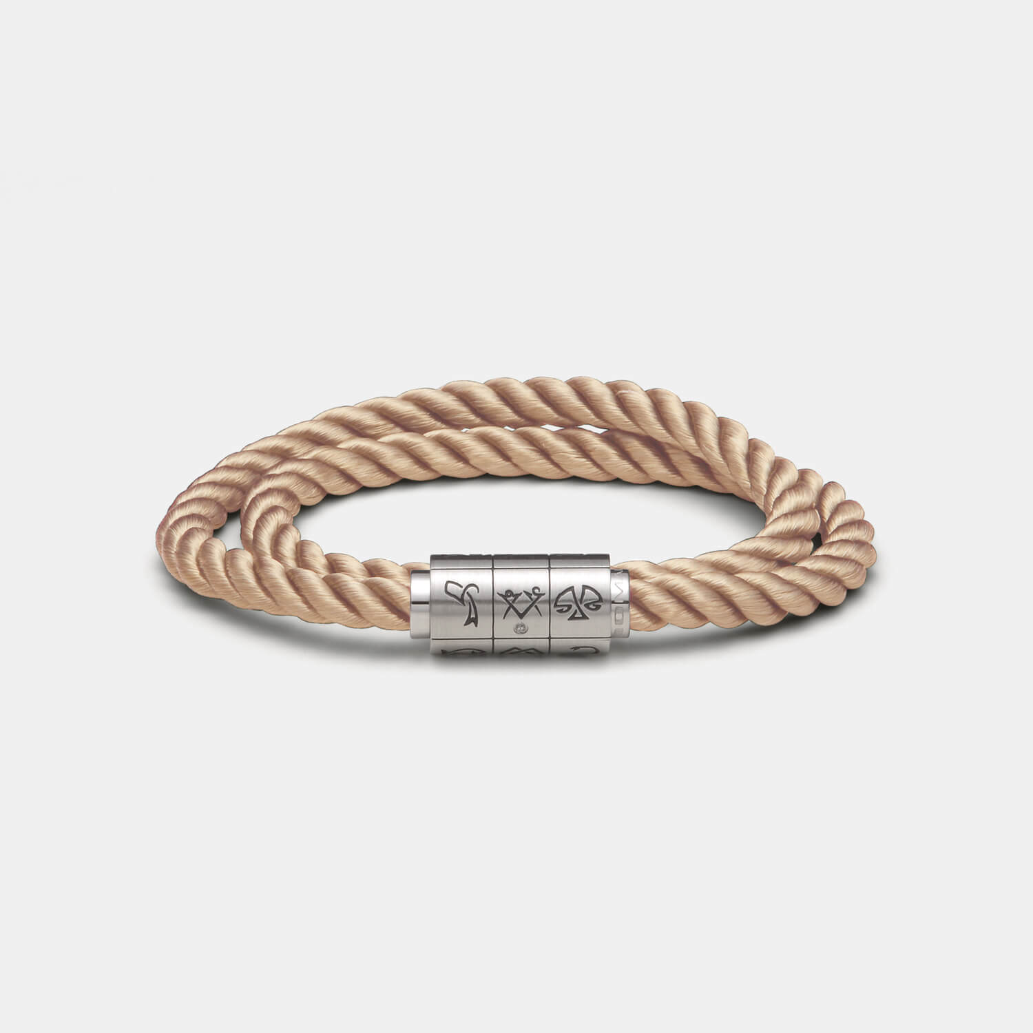 (mix&match)it! Armband "Jungfrau", Seide, coffee