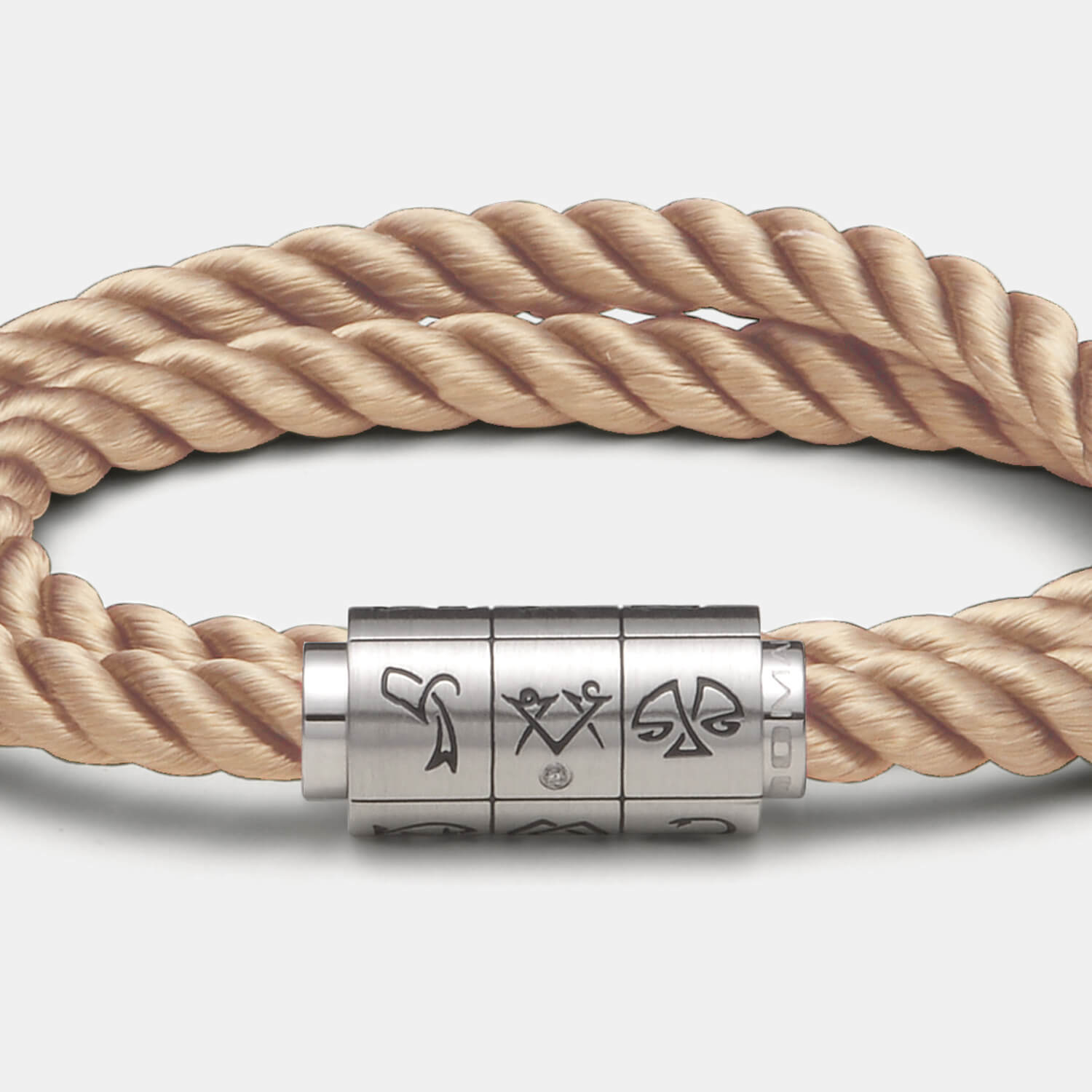 (mix&match)it! Armband "Jungfrau", Seide, coffee