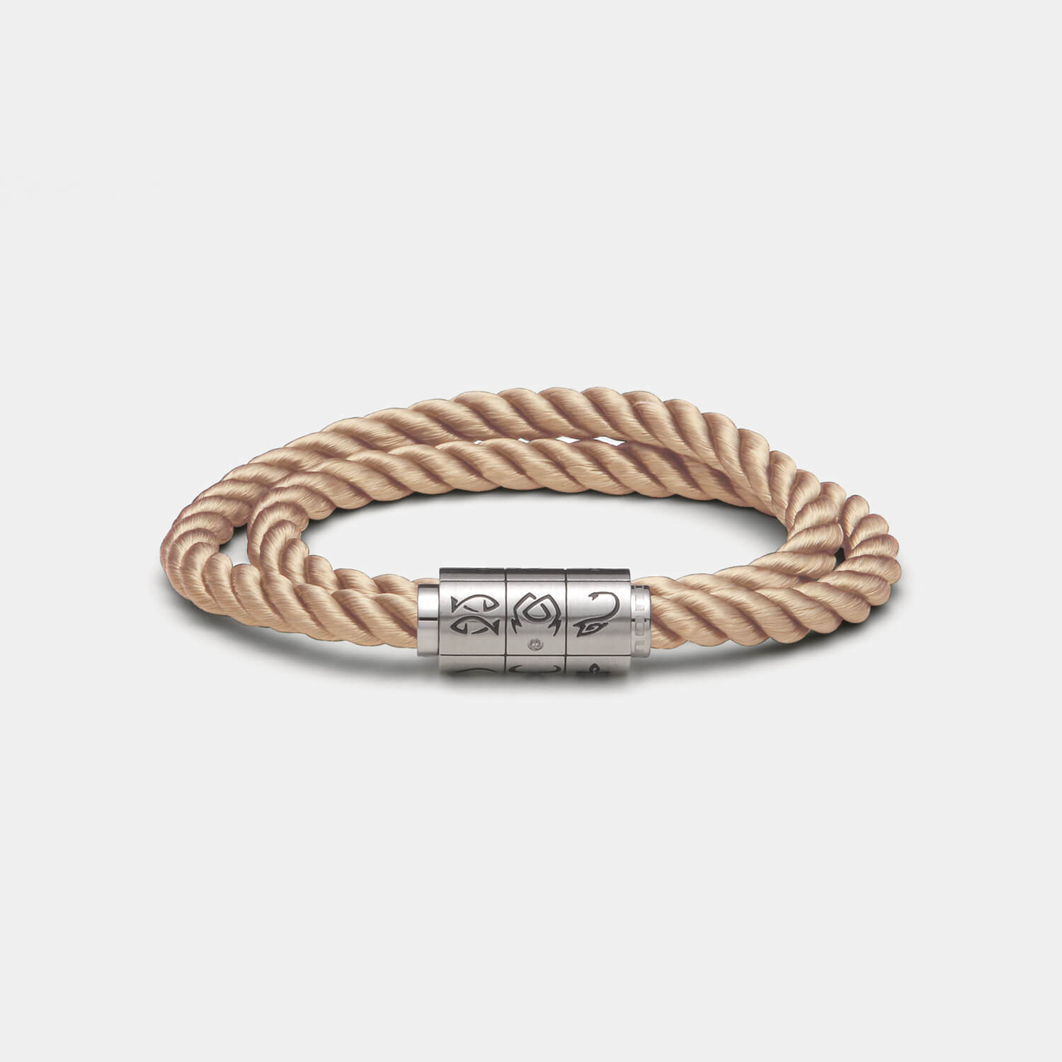 (mix&match)it! Armband "Jungfrau", Seide, coffee