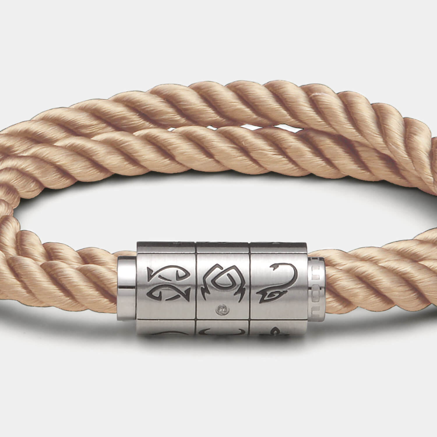 (mix&match)it! Armband "Jungfrau", Seide, coffee